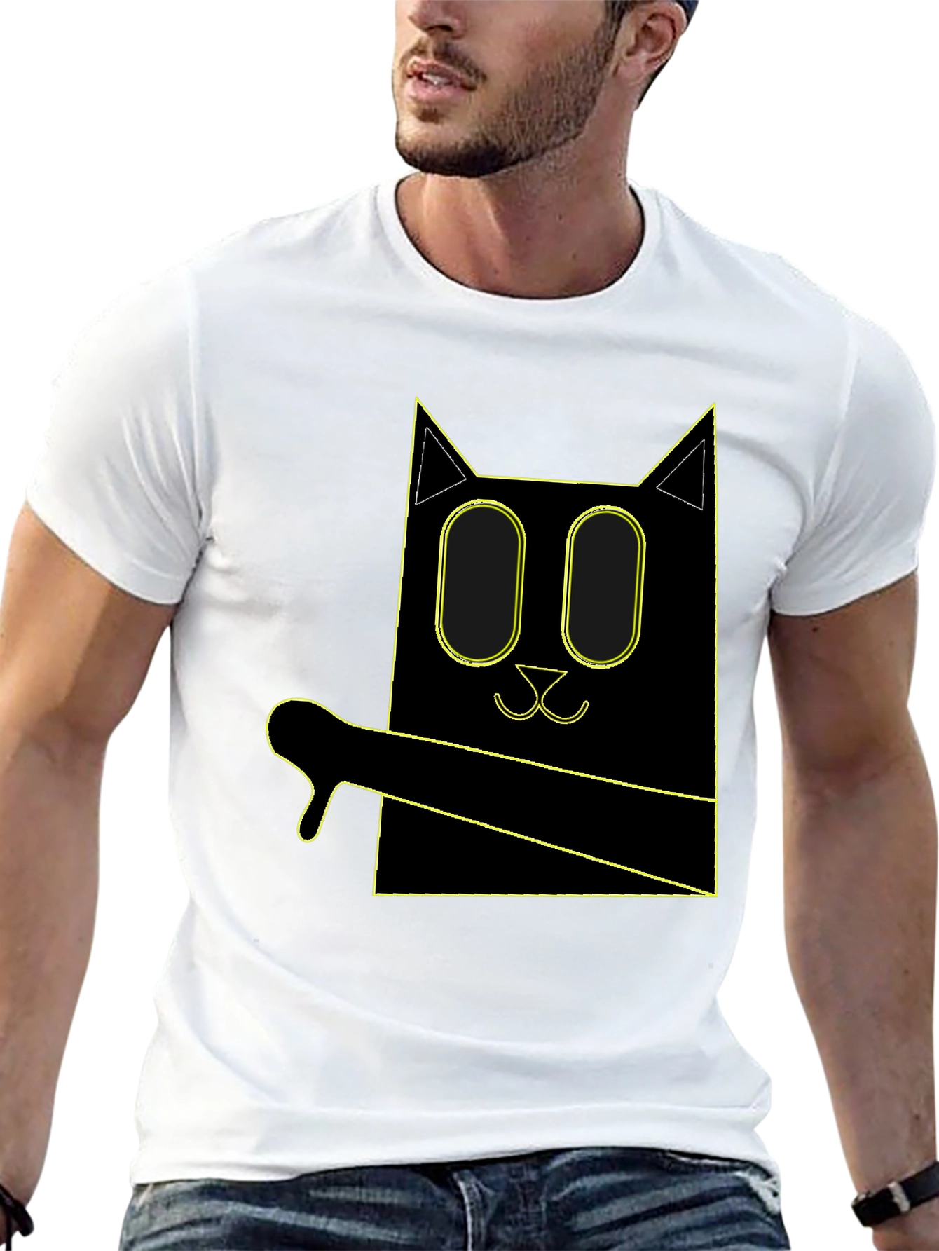 Geometric Cat T-Shirt