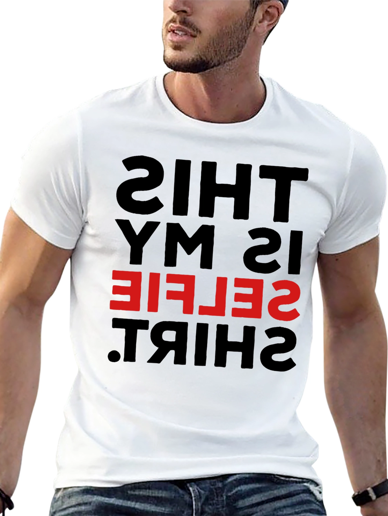 Funny Selfie Shirt - Inverted Mirror Design Tee