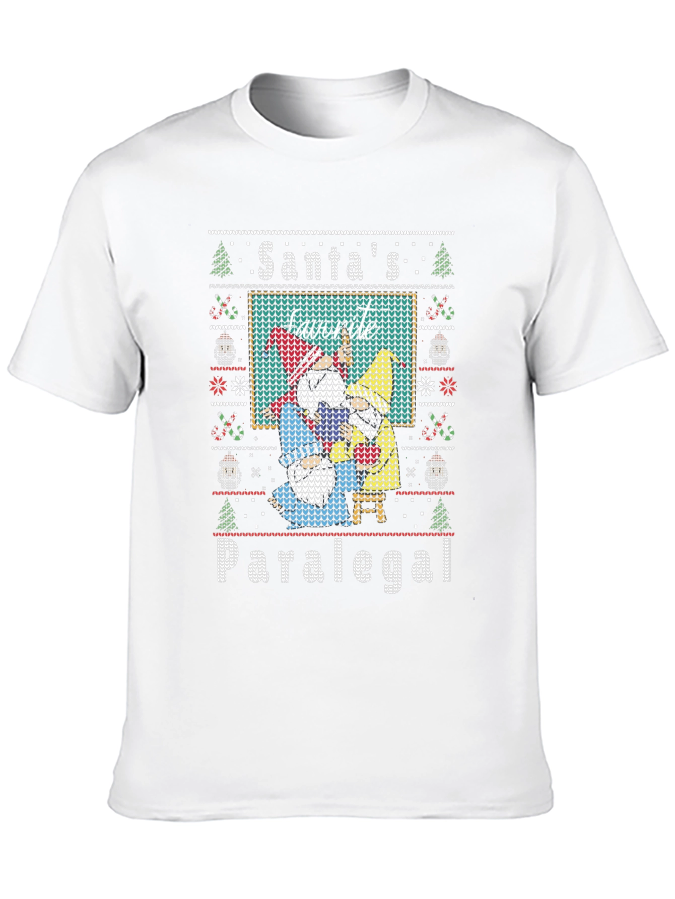 Santas Favorite Paralegal Ugly Christmas Sweater T-Shirt