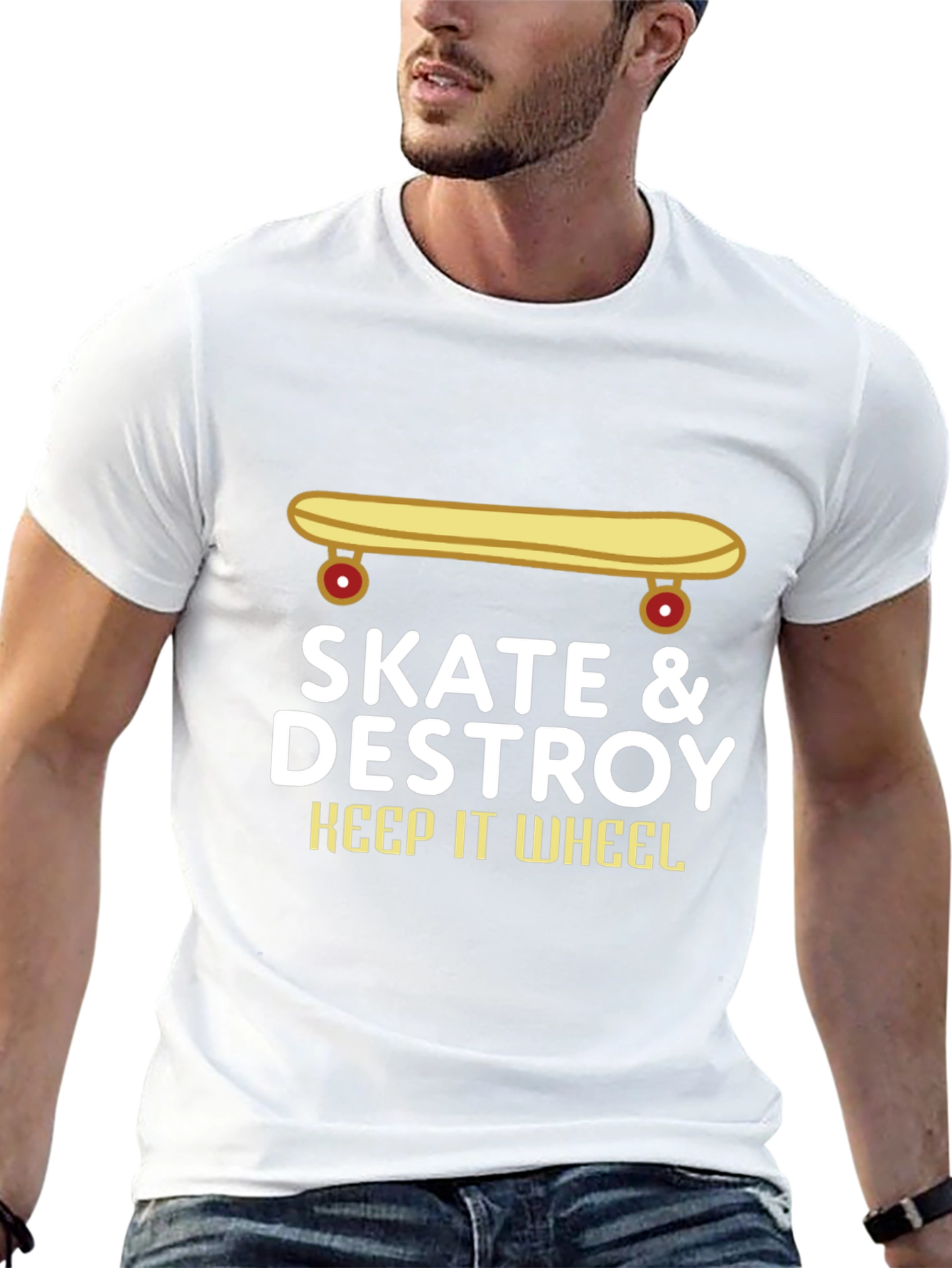 Skate & Destroy T-Shirt - Keep It Wheel