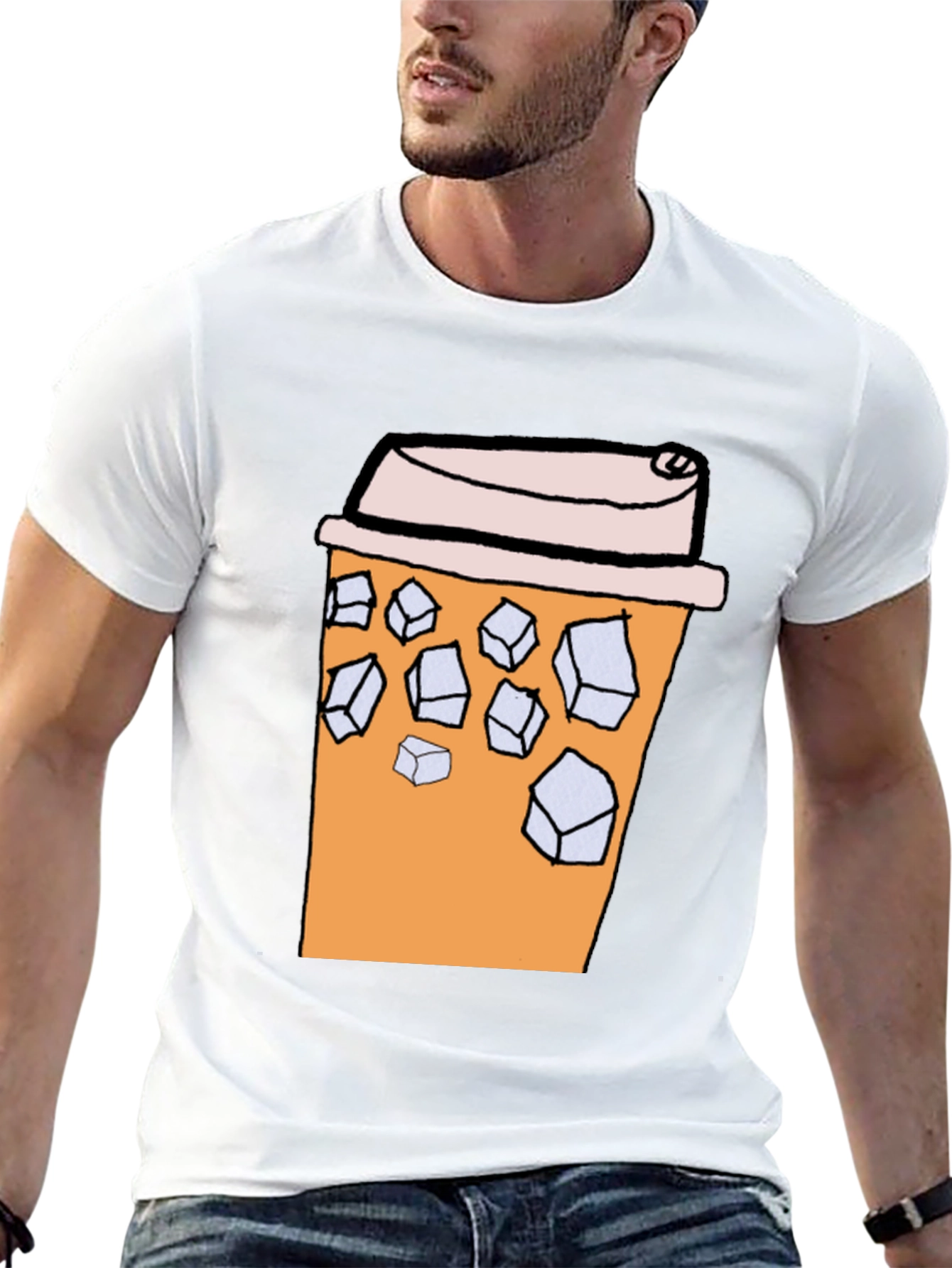 Iced Coffee Graphic Tee - Soft Cotton T-Shirt