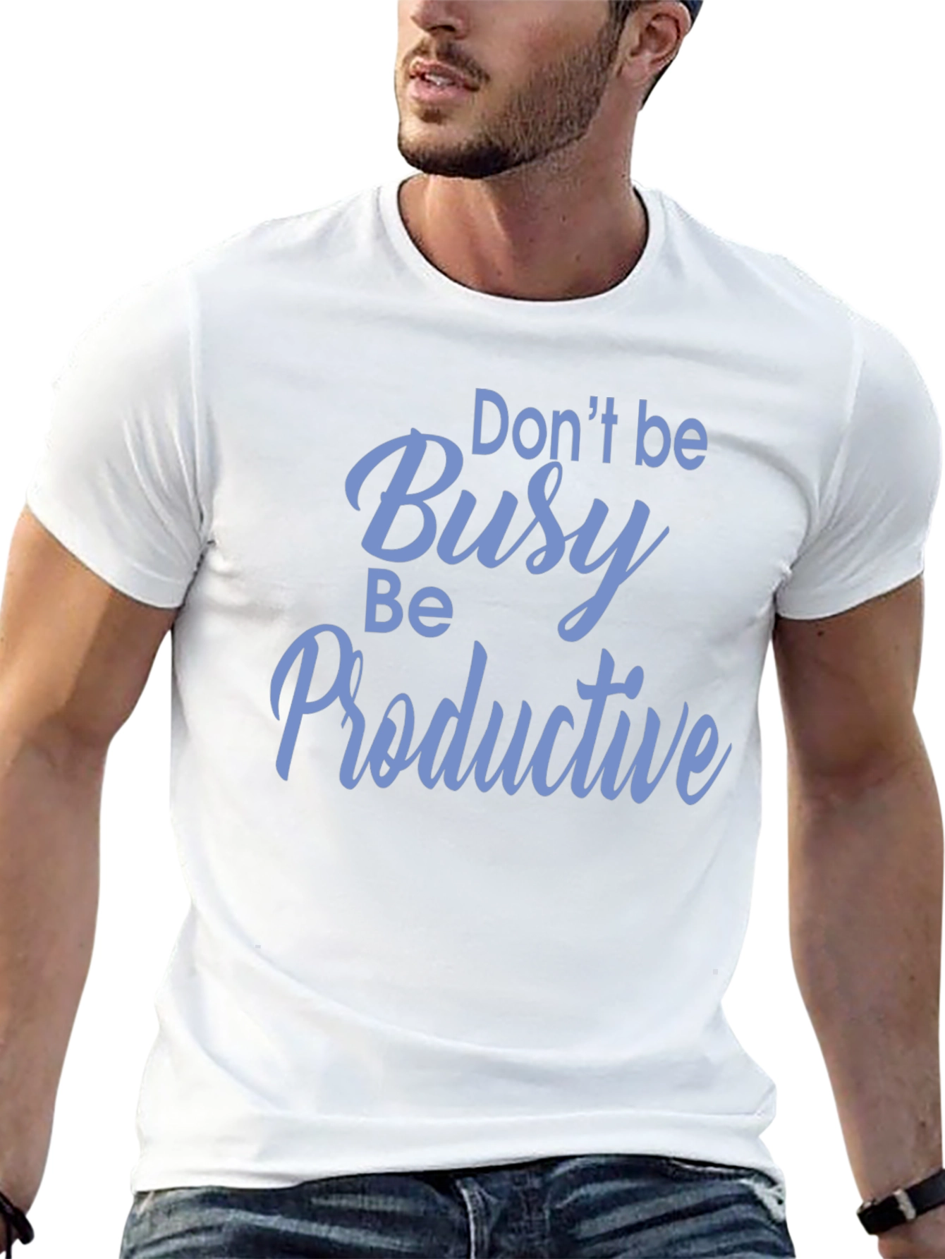 Dont Be Busy Be Productive Black T-Shirt