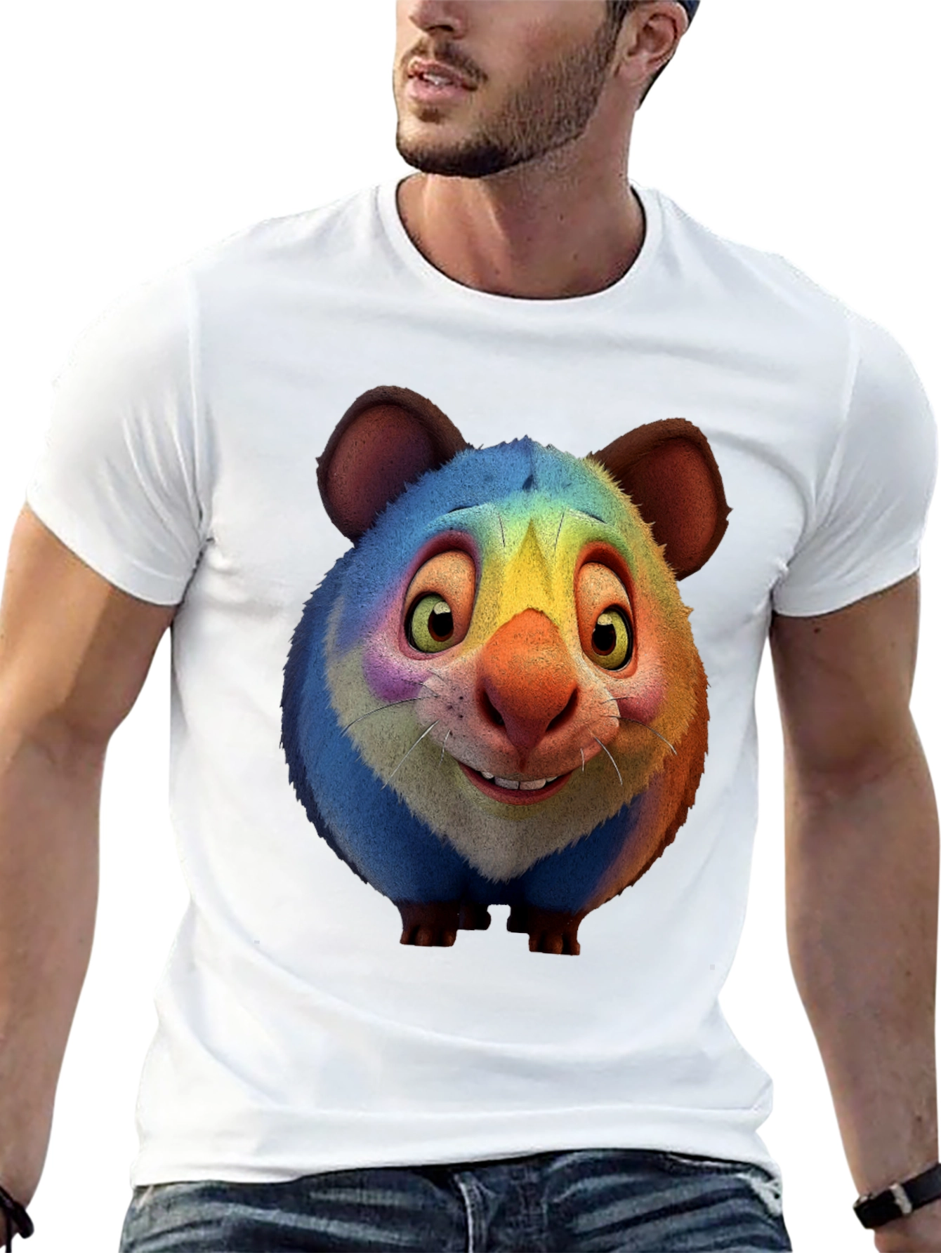 Rainbow Gundi Graphic Tee