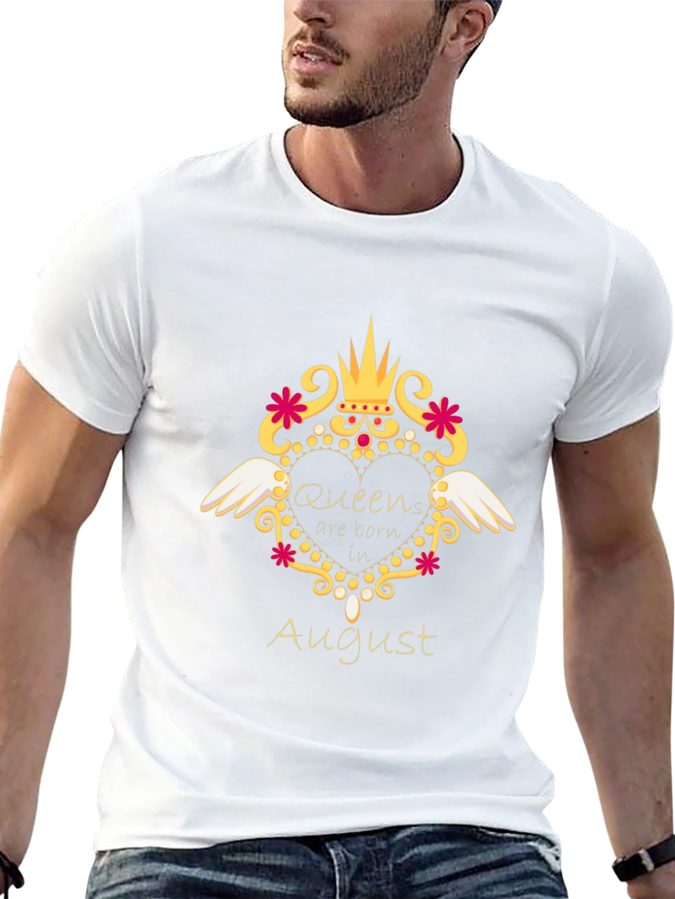 Queen Born in August T-Shirt - Birthday Gift