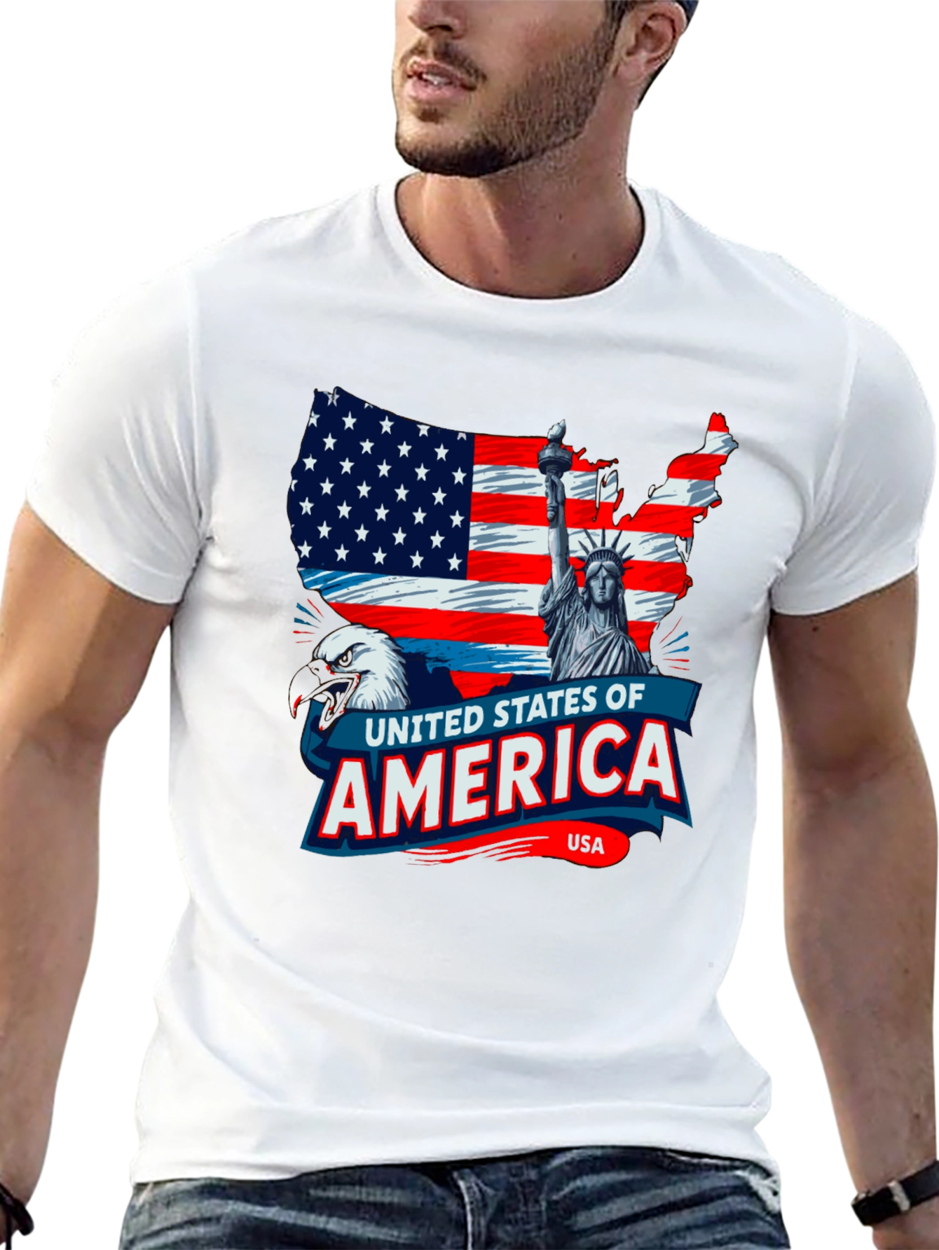 Patriotic USA Flag T-Shirt