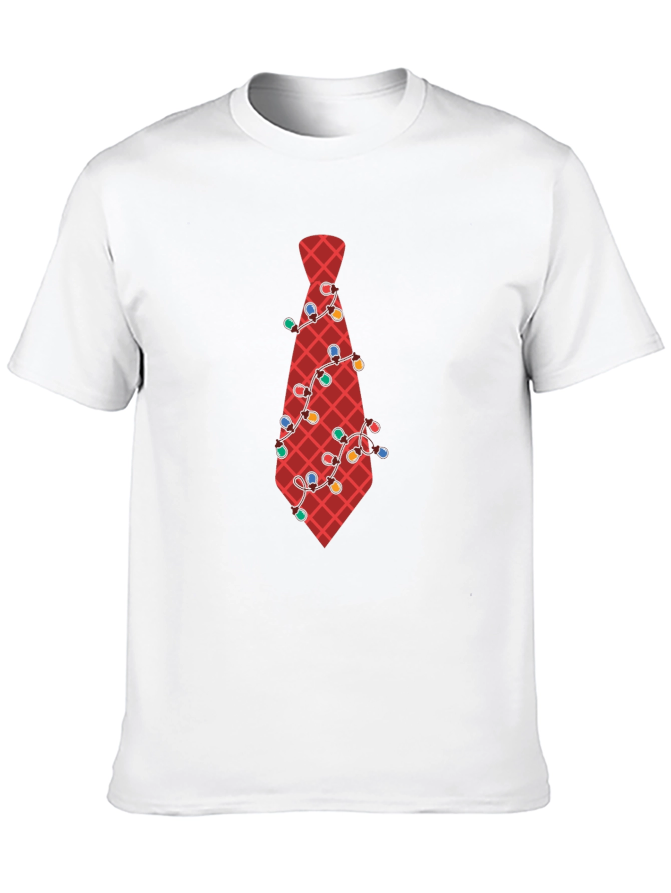 Festive Tie Graphic Tee - Holiday Party Ready!