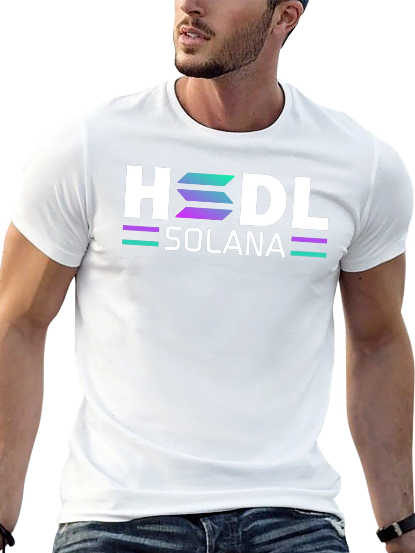HODL Solana Black T-Shirt Crypto Blockchain