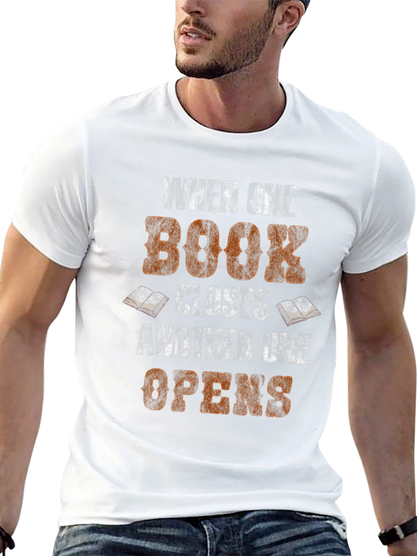 Book Lover T-Shirt - When One Book Closes...
