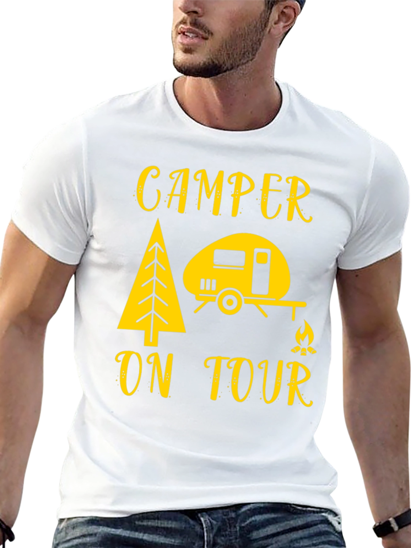 Camper On Tour T-Shirt - Camping Adventure Tee