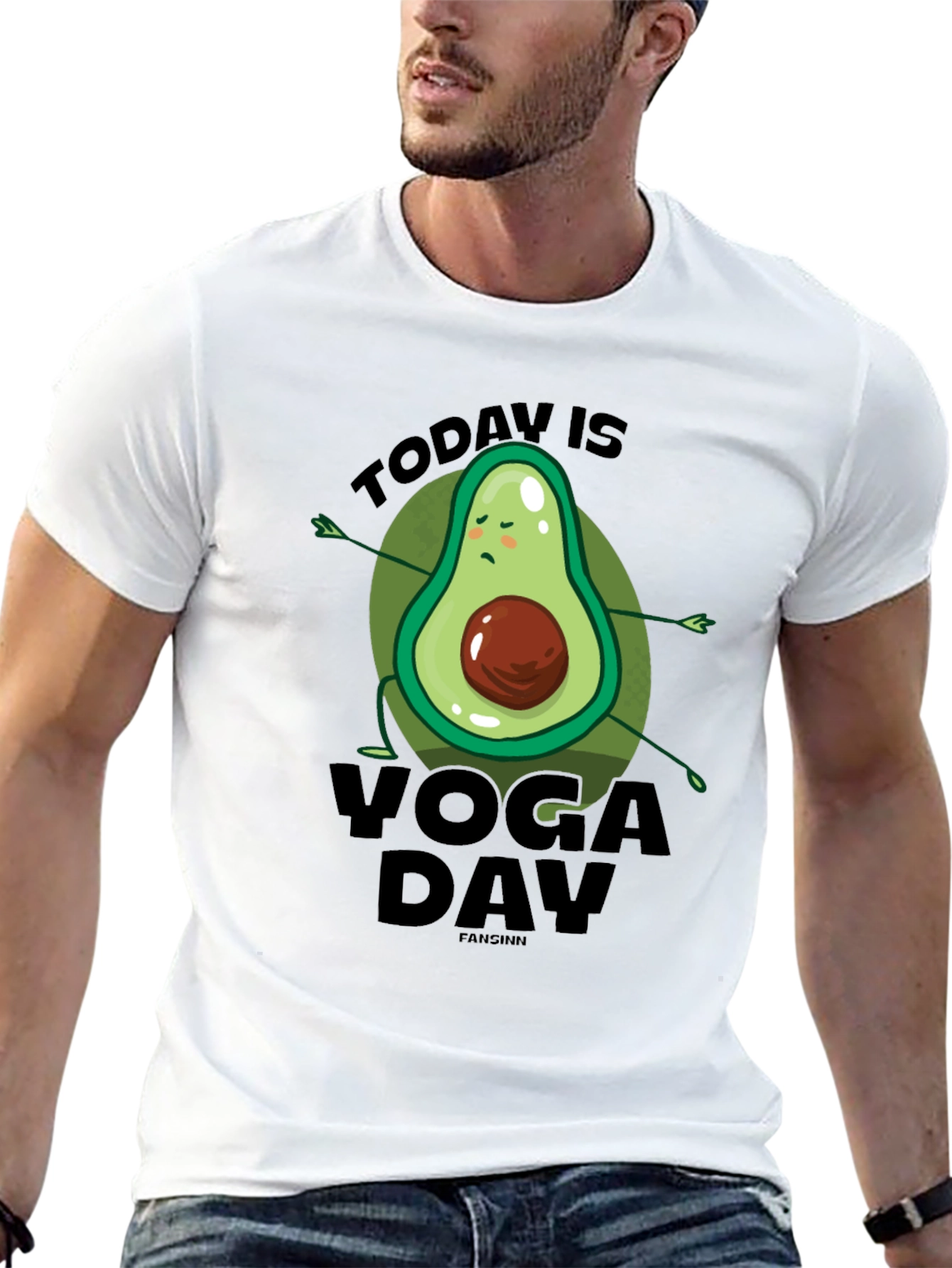 Yoga Avocado T-Shirt - Relaxed Fit