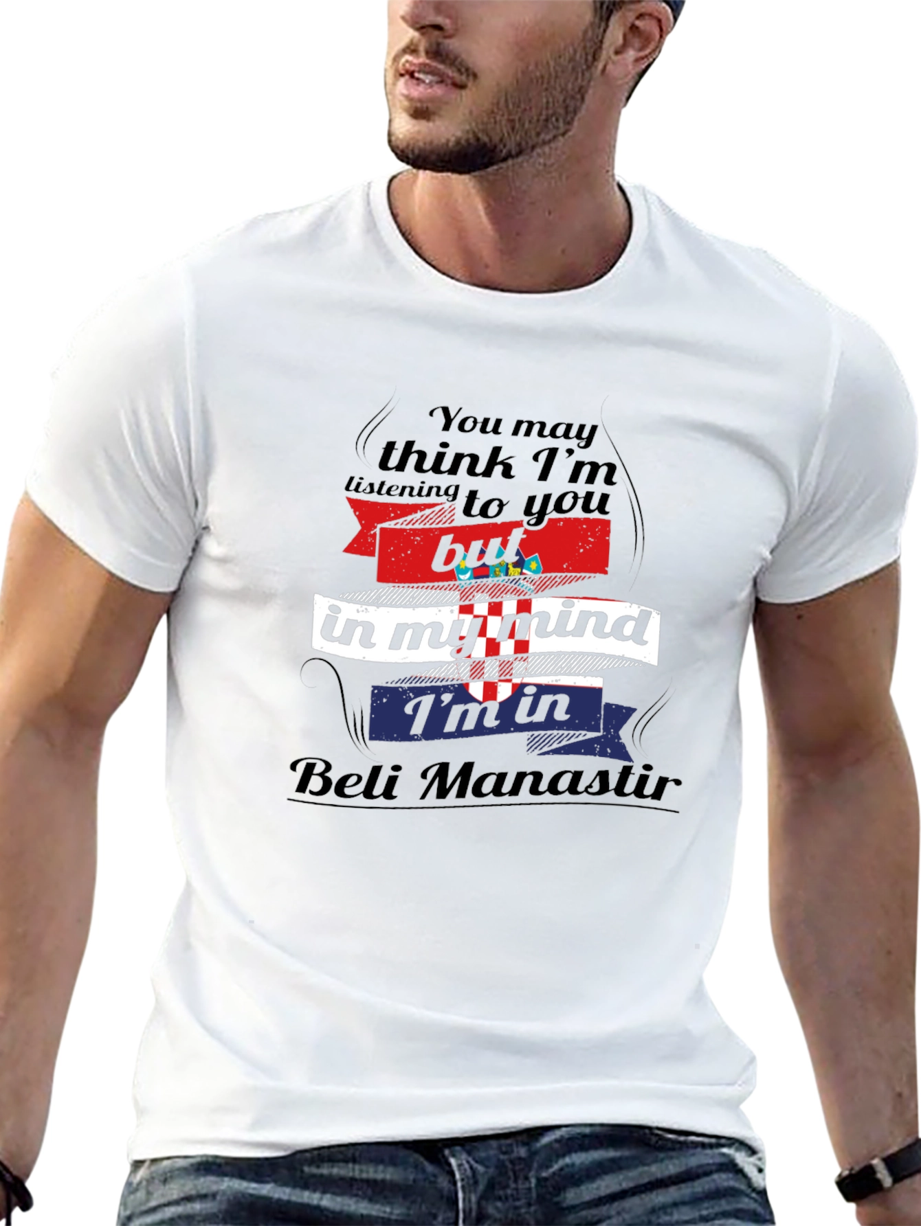 Beli Manastir Mind T-Shirt - Croatia Flag Tee