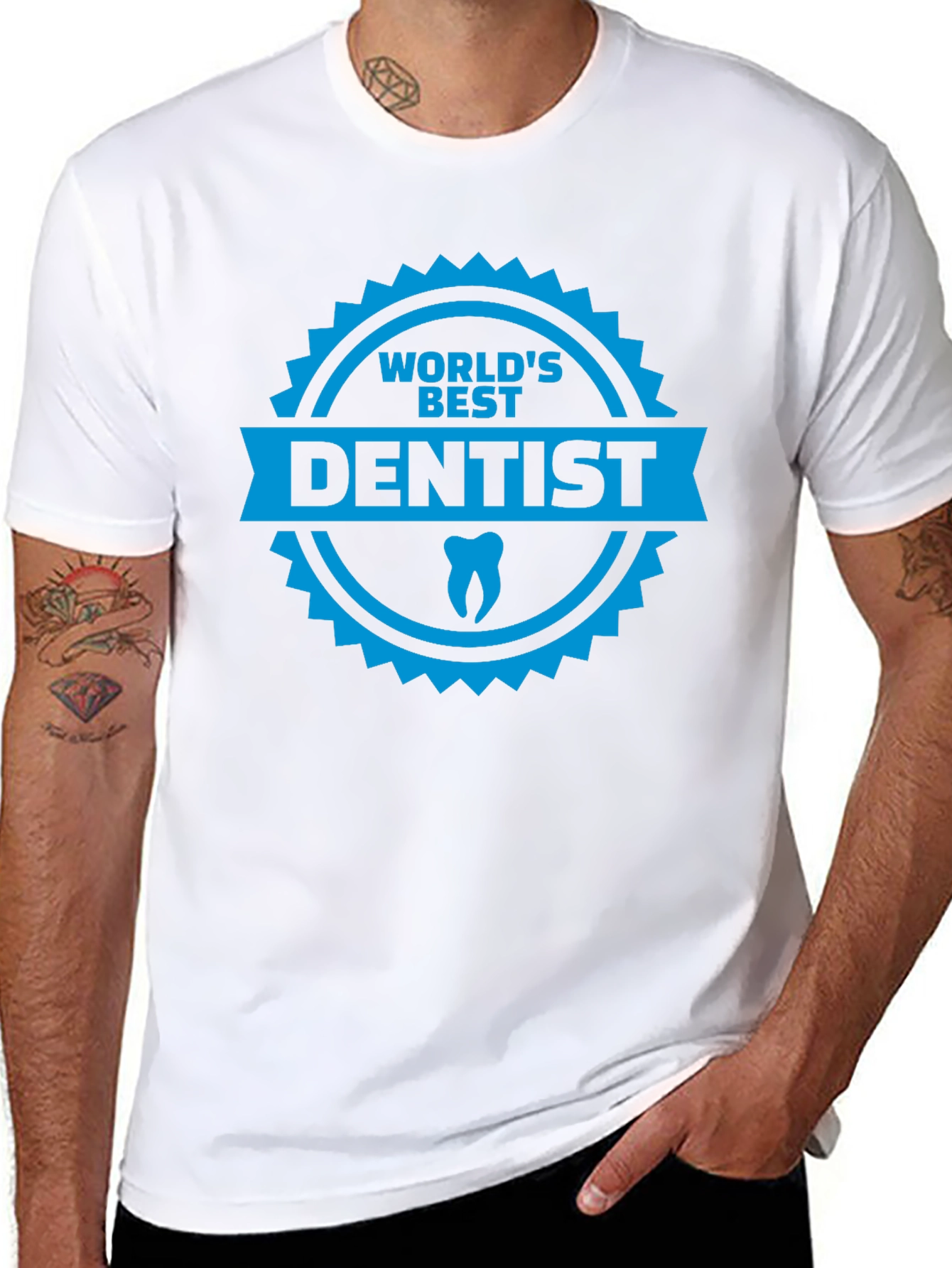 Worlds Best Dentist T-Shirt - Novelty Dental Apparel