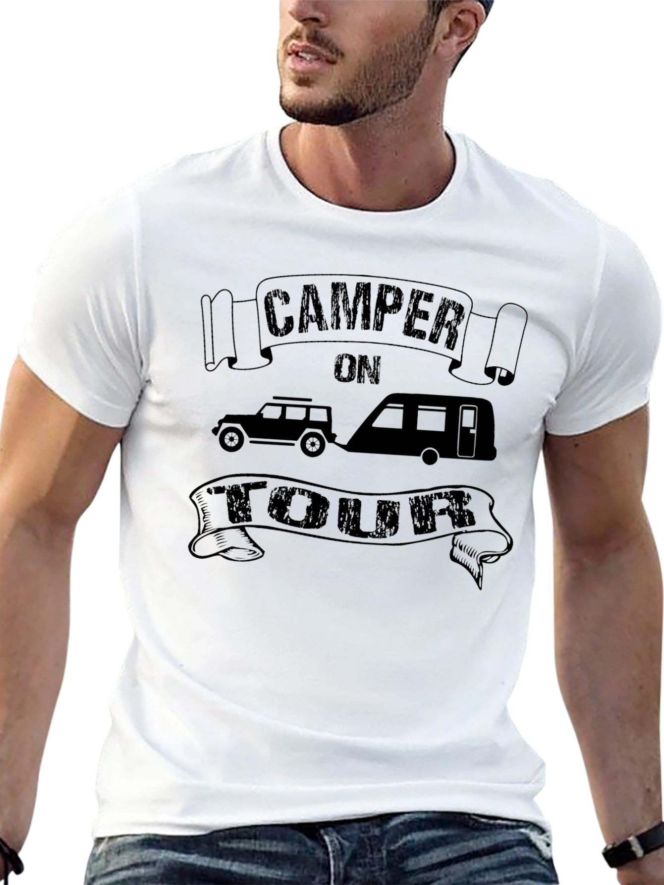Camper on Tour T-Shirt | Vacation Ready