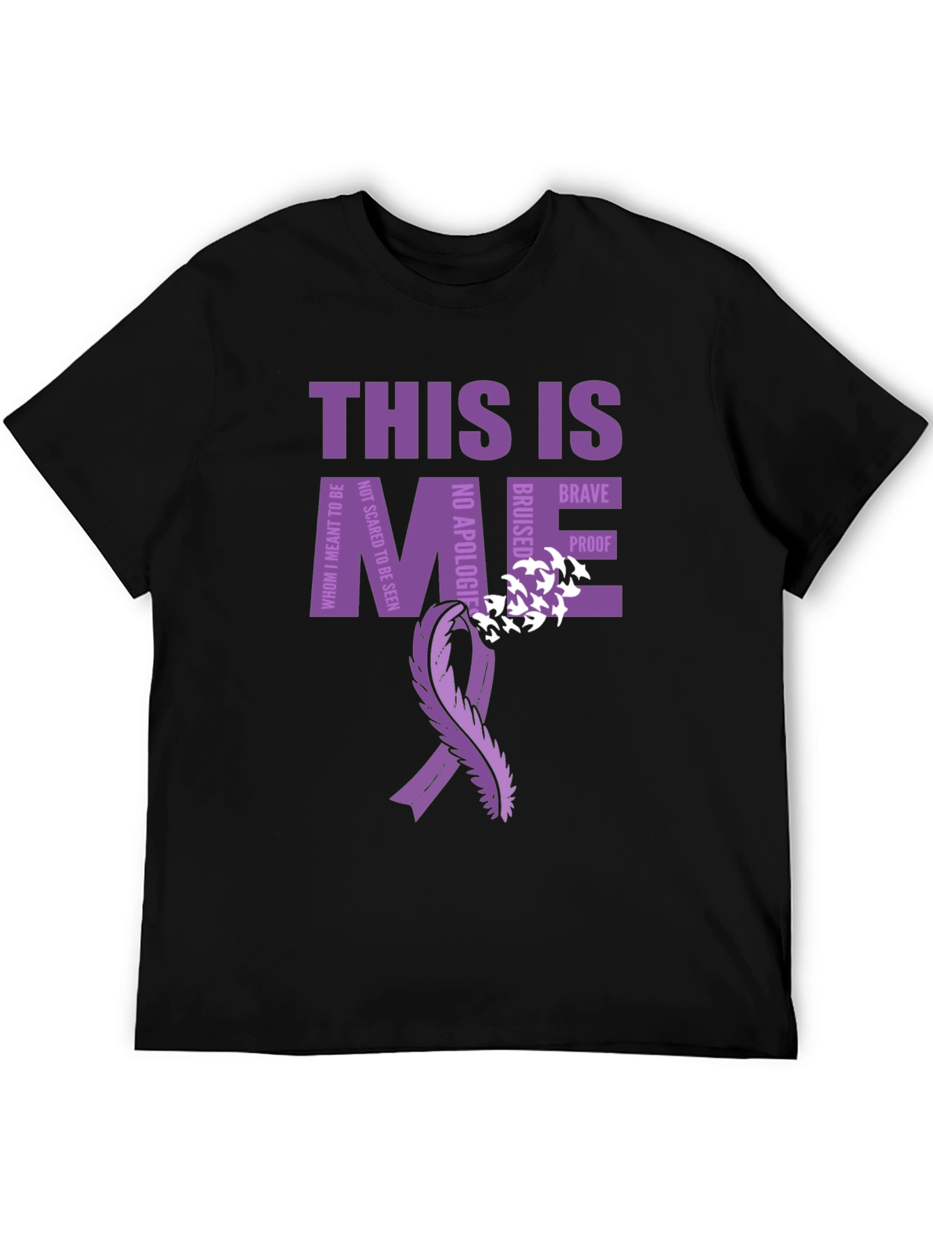 This Is Me T-Shirt Purple Ribbon Awareness Tee