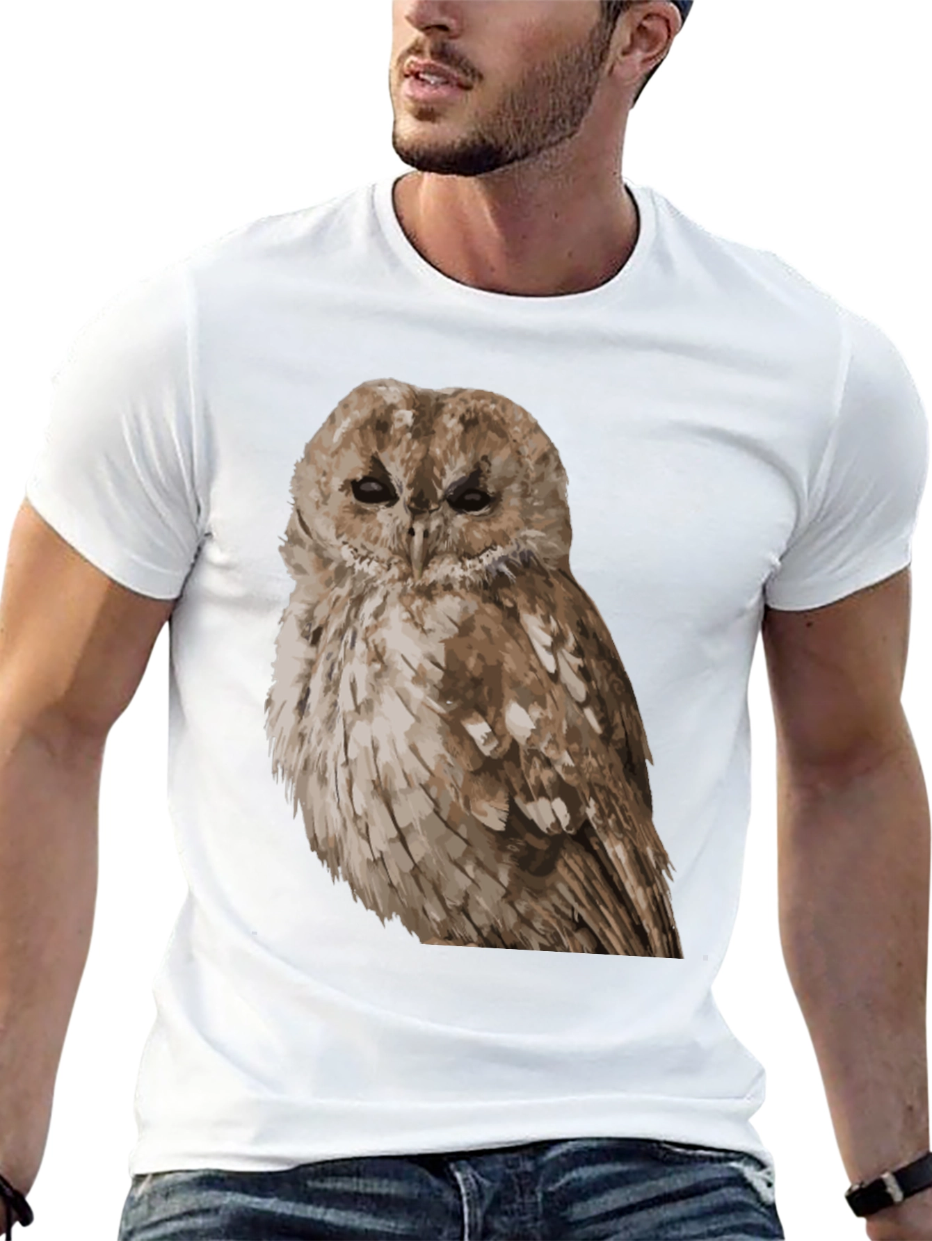 Owl Graphic Print T-Shirt