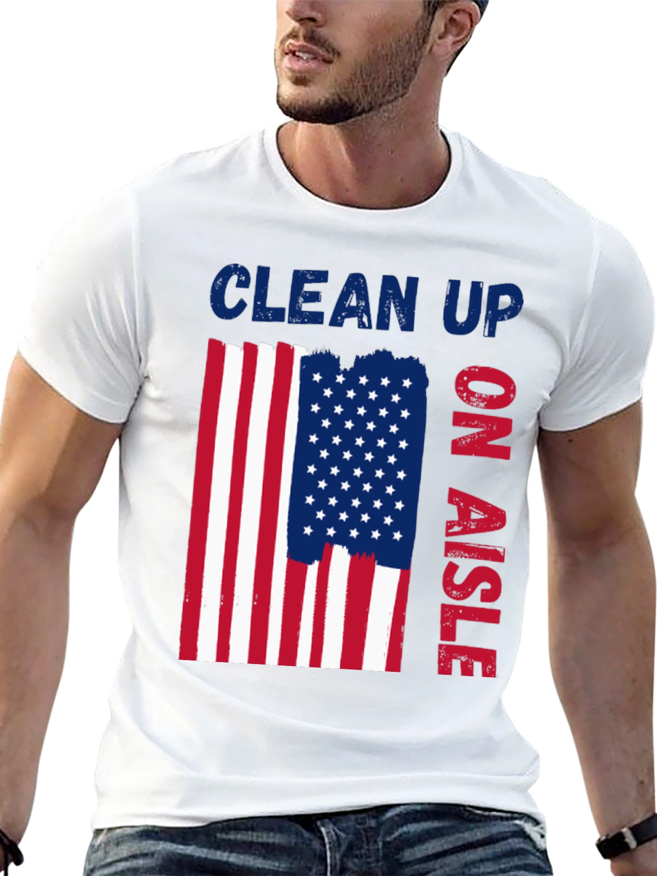 Clean Up On Aisle Patriotic T-Shirt