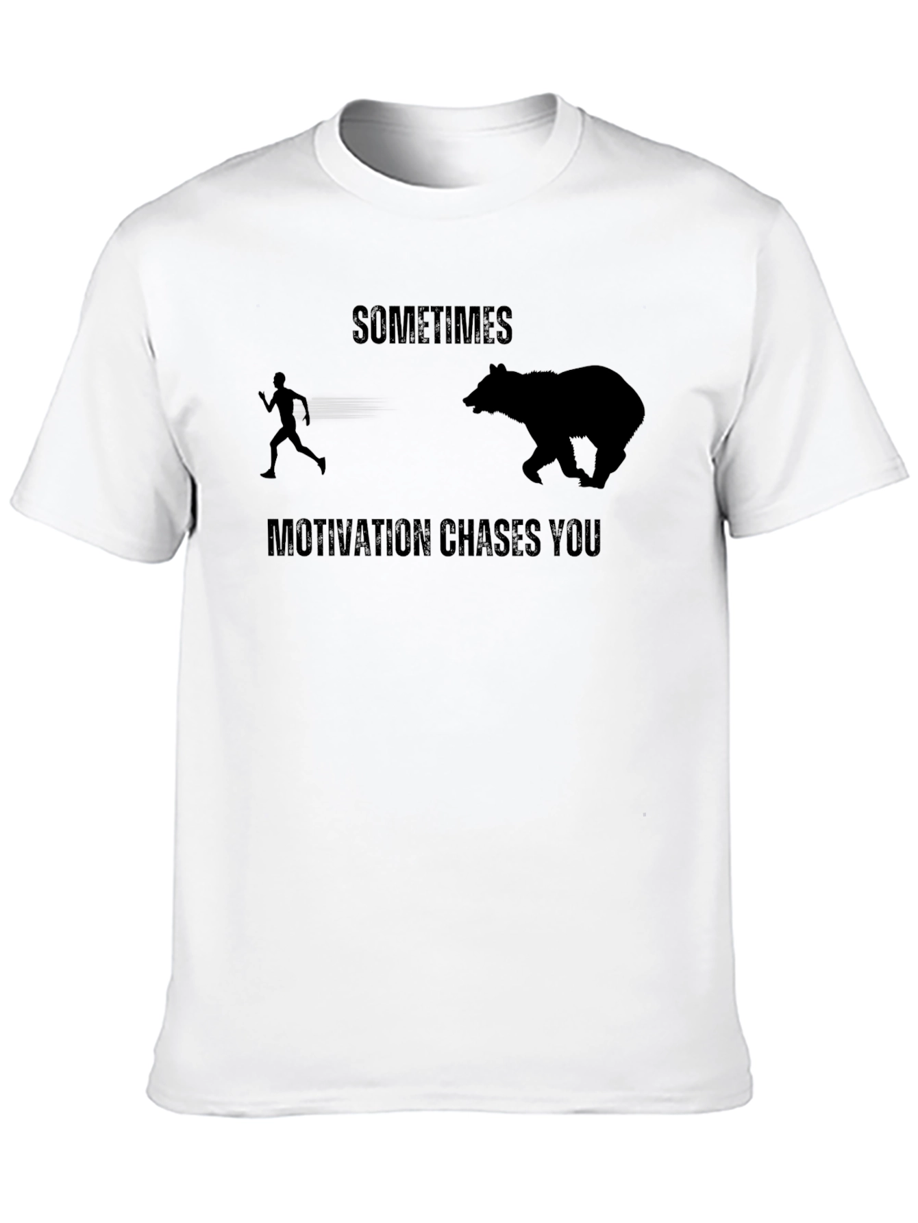 Motivational Chase Black T-Shirt
