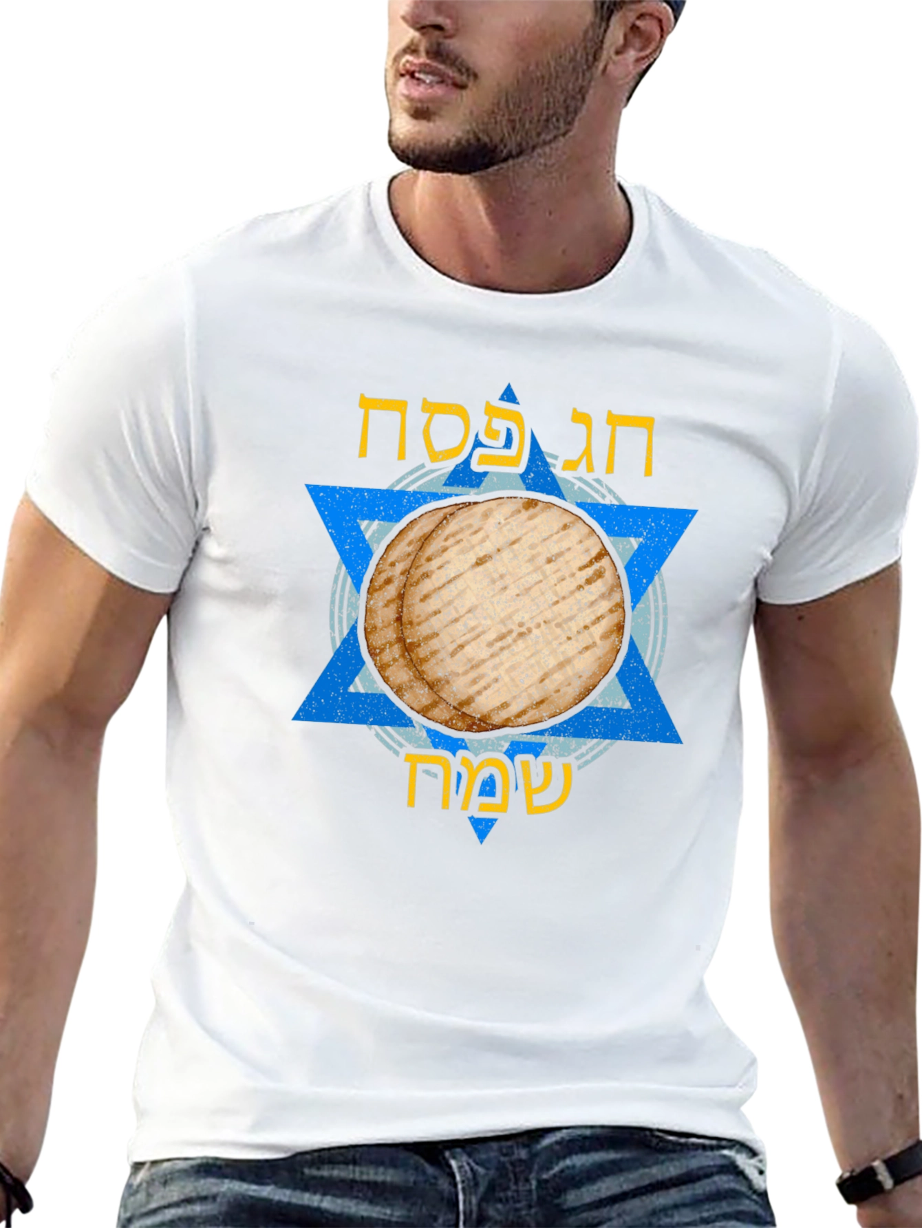 Passover Matzah Star of David Mens T-shirt