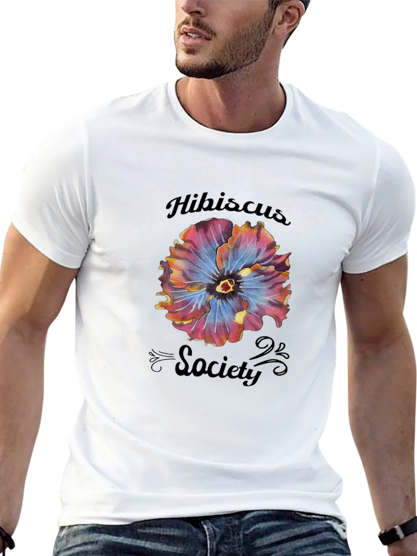 Hibiscus Society Black T-Shirt