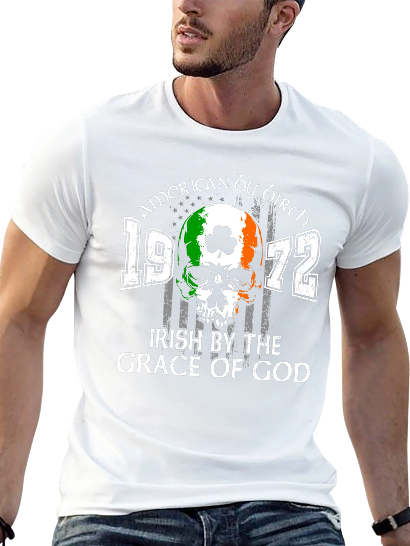 American Irish Skull T-Shirt