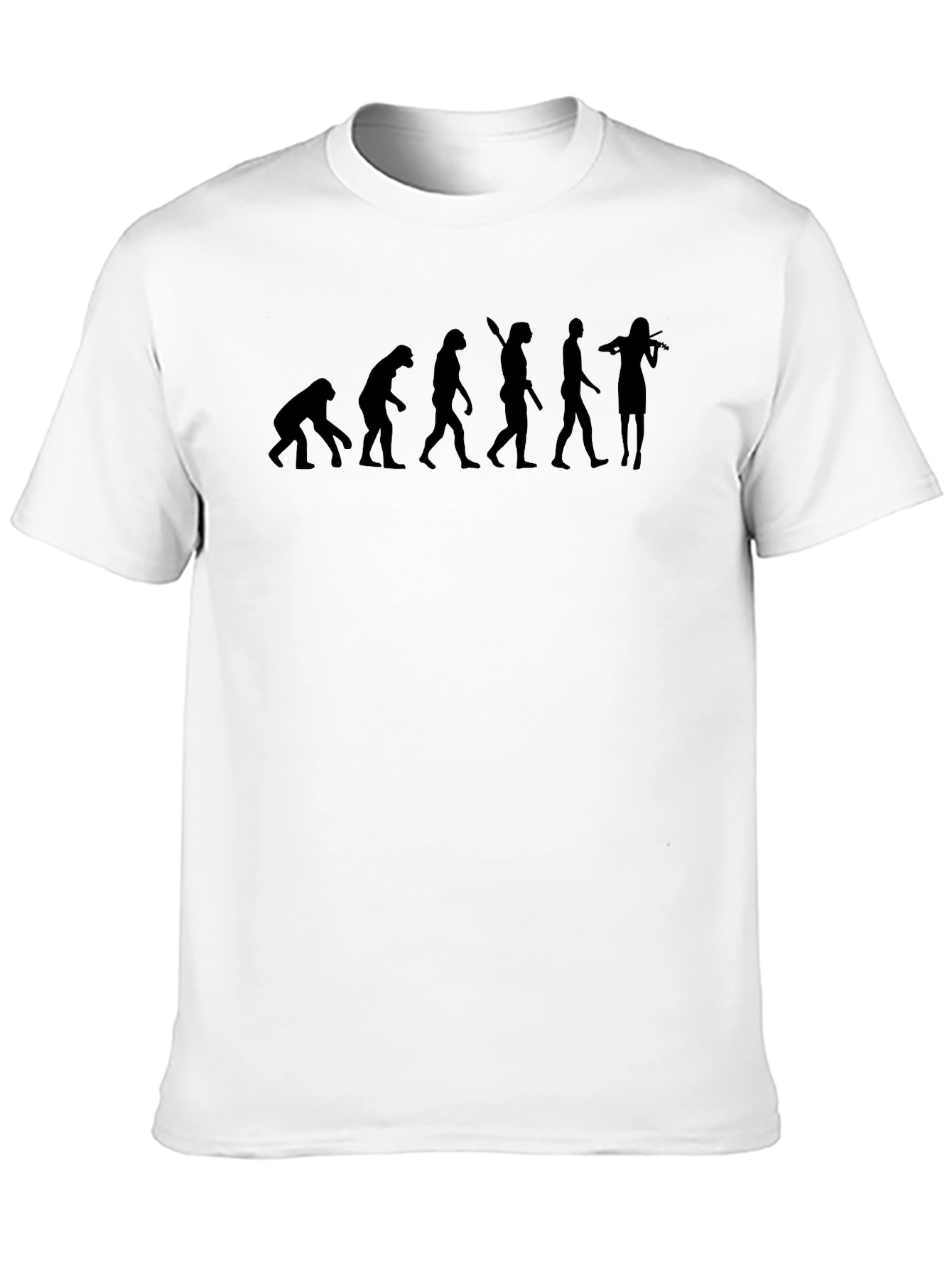 Evolution of Musician Mens Black T-Shirt