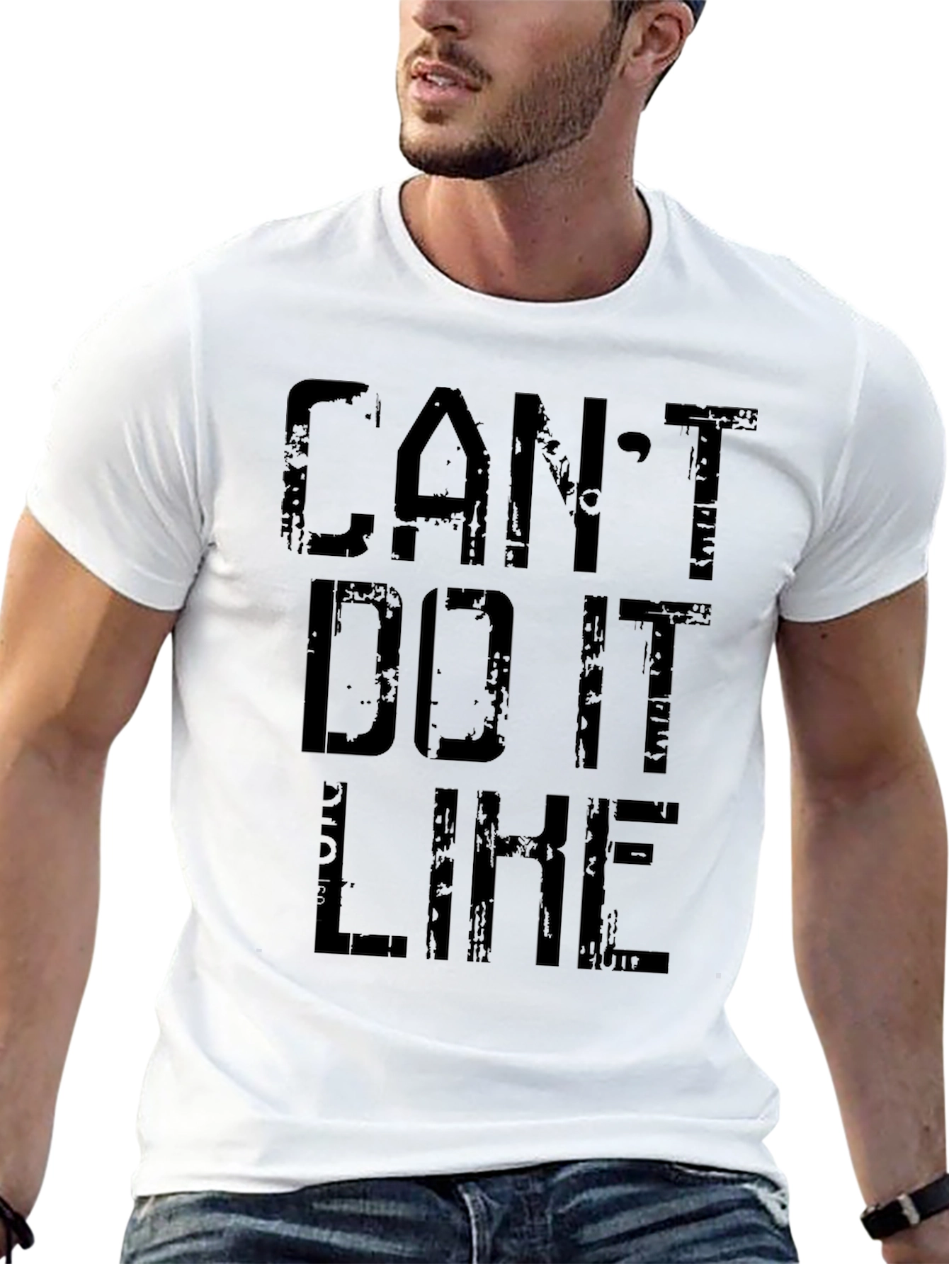 Cant Do It Like That Black Graphic Tee