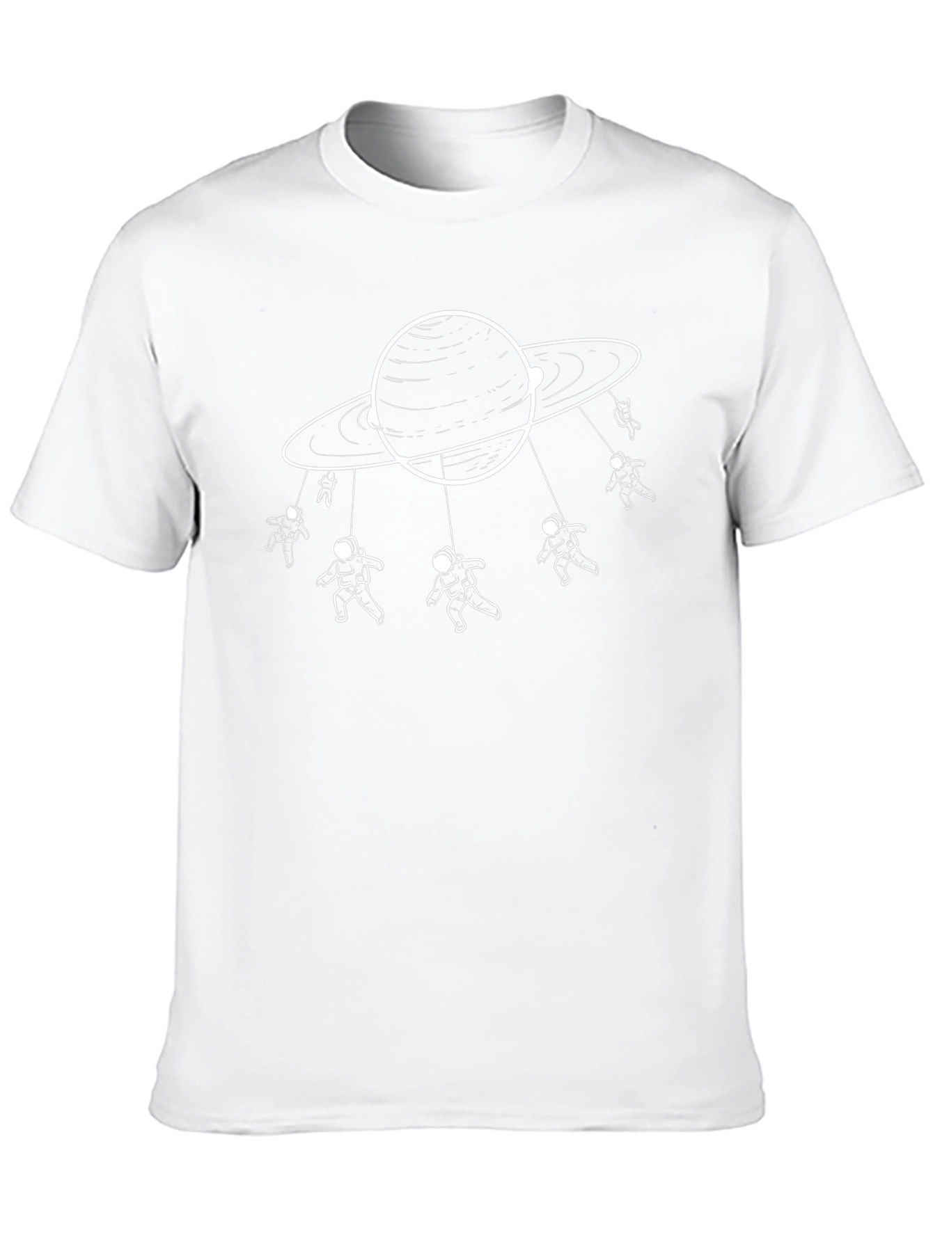Astronaut Saturn Carousel Graphic Tee