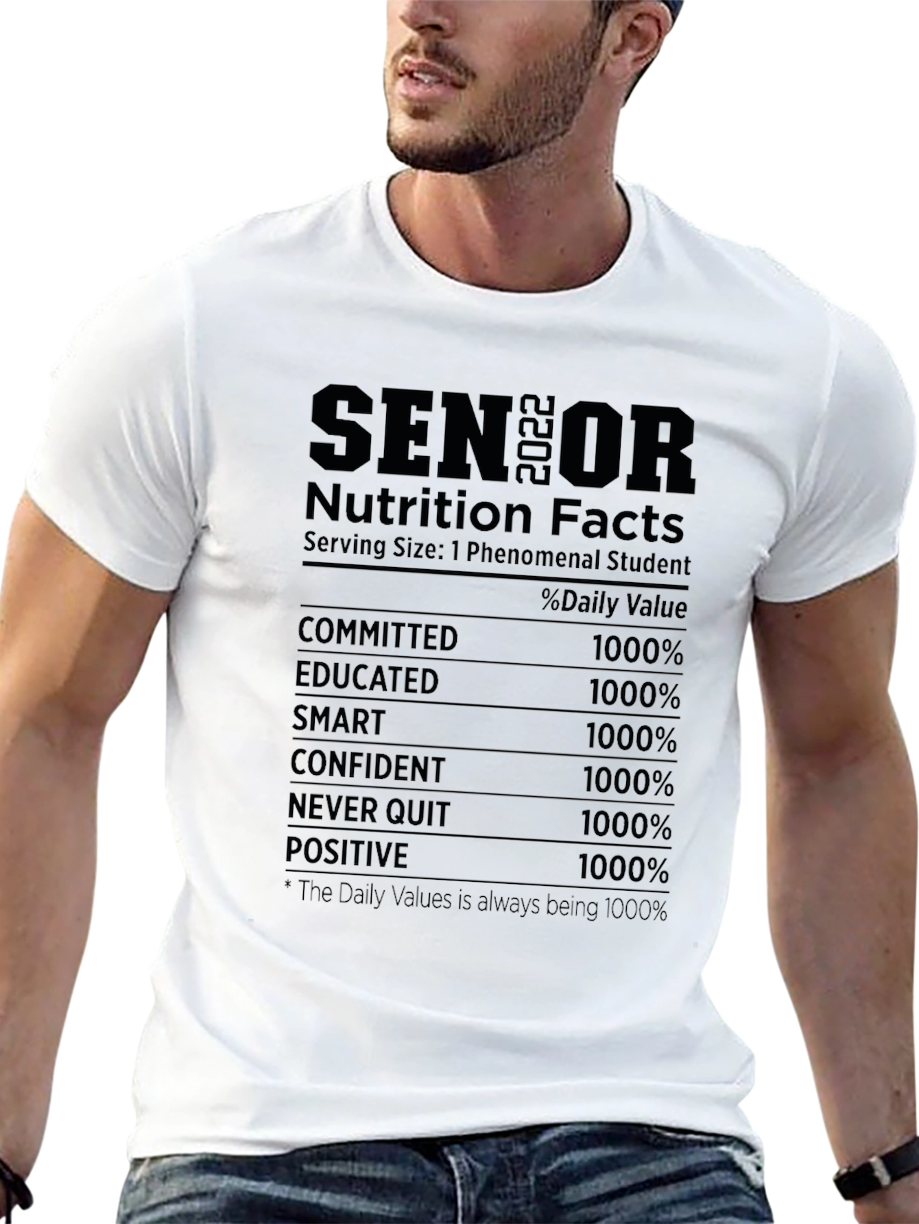 Senior 2022 Nutrition Facts T-Shirt