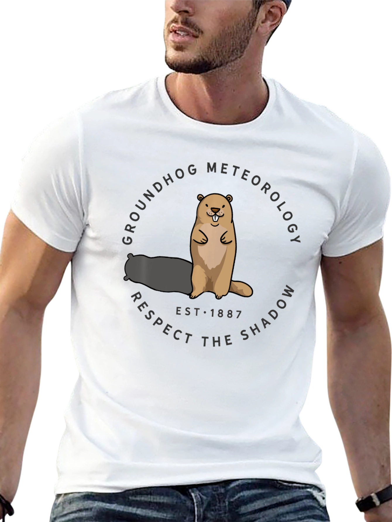 Groundhog Meteorology T-Shirt - Respect the Shadow!
