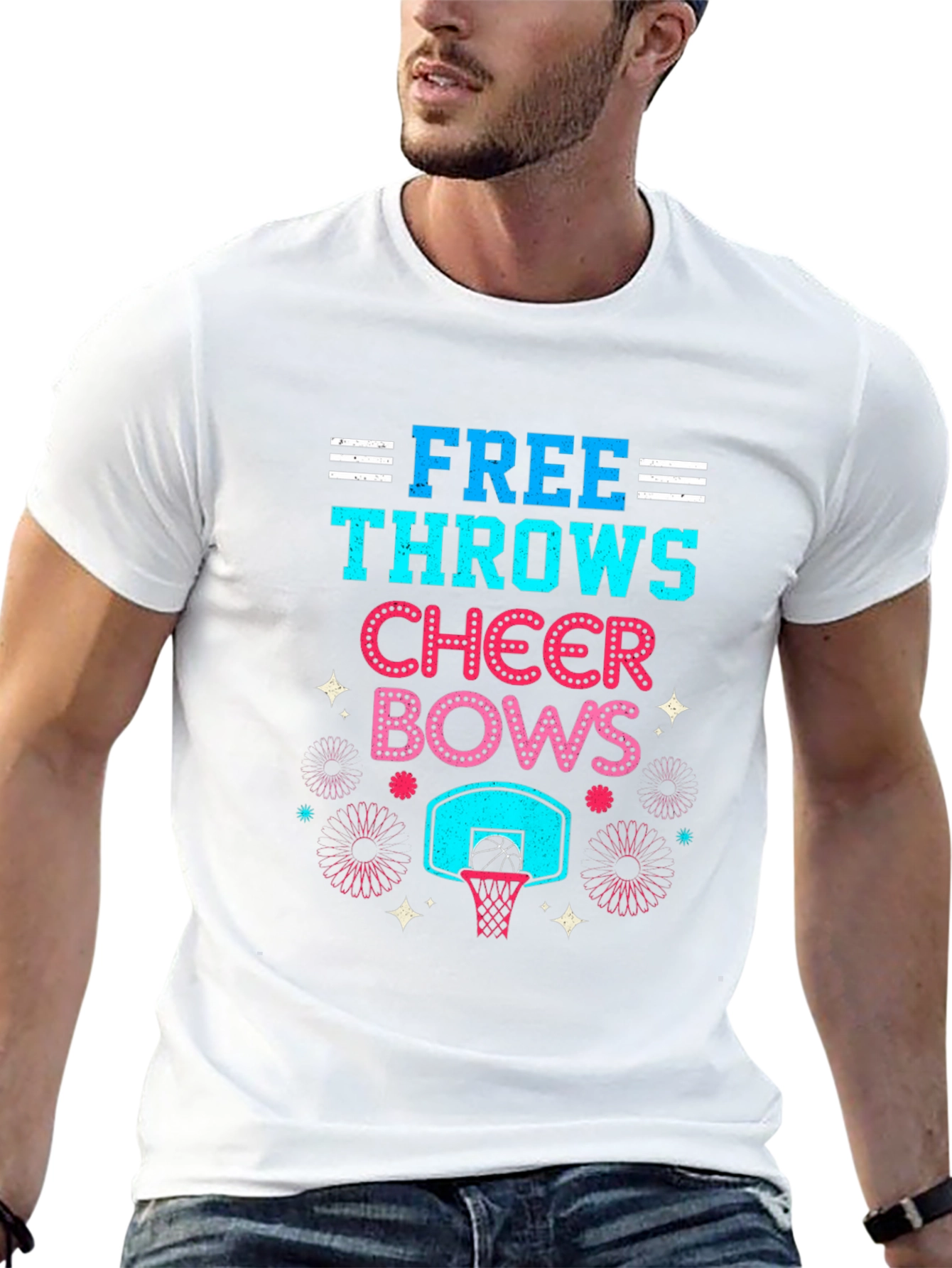 Free Throws Cheer Bows T-Shirt