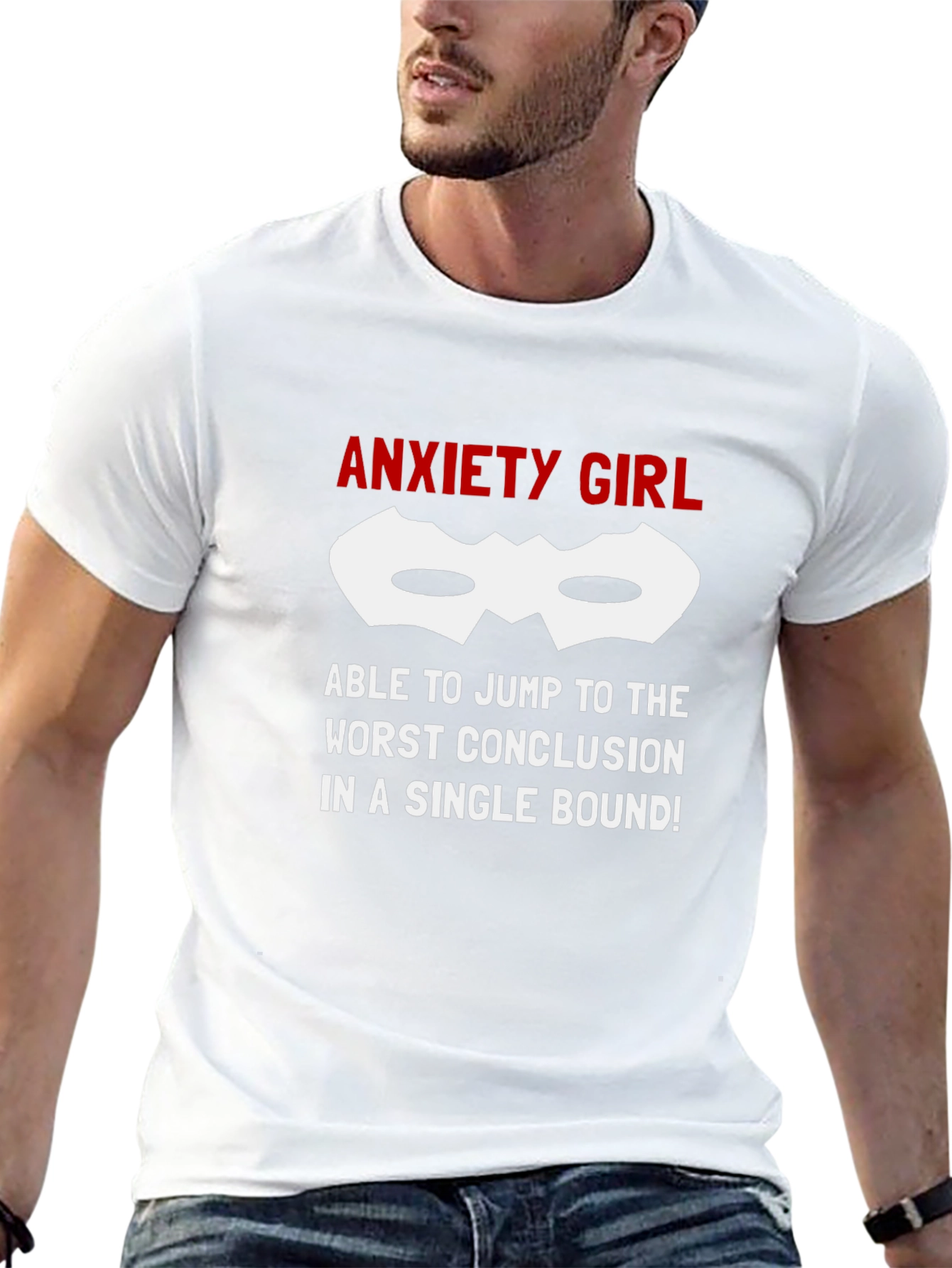 Anxiety Girl T-Shirt - Jump To Conclusions