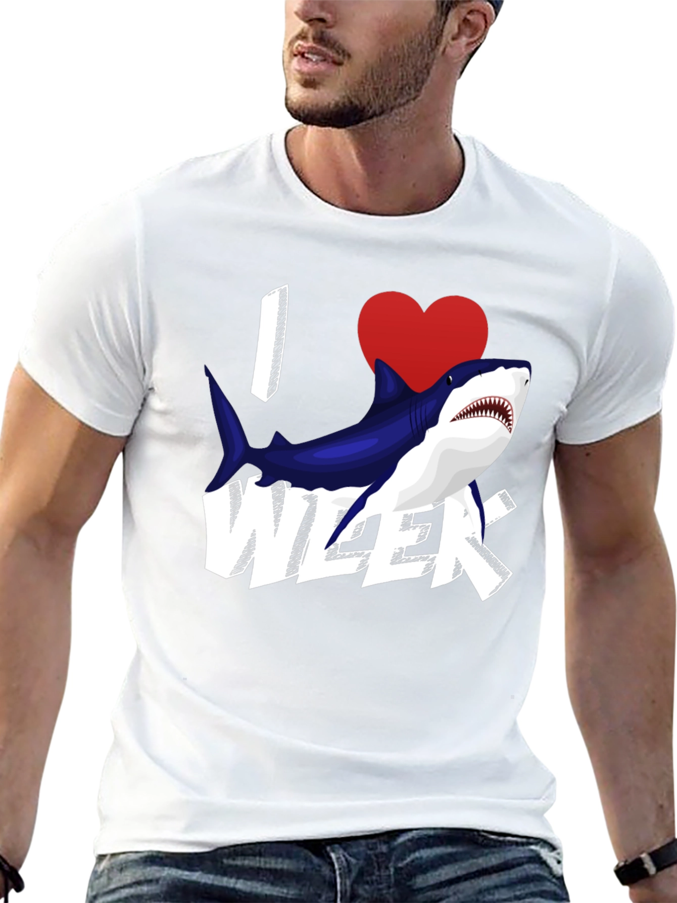 I Heart Shark Week Graphic Tee