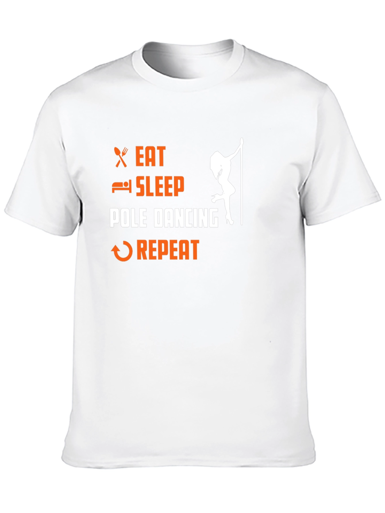Eat Sleep Pole Dance Repeat Black T-Shirt