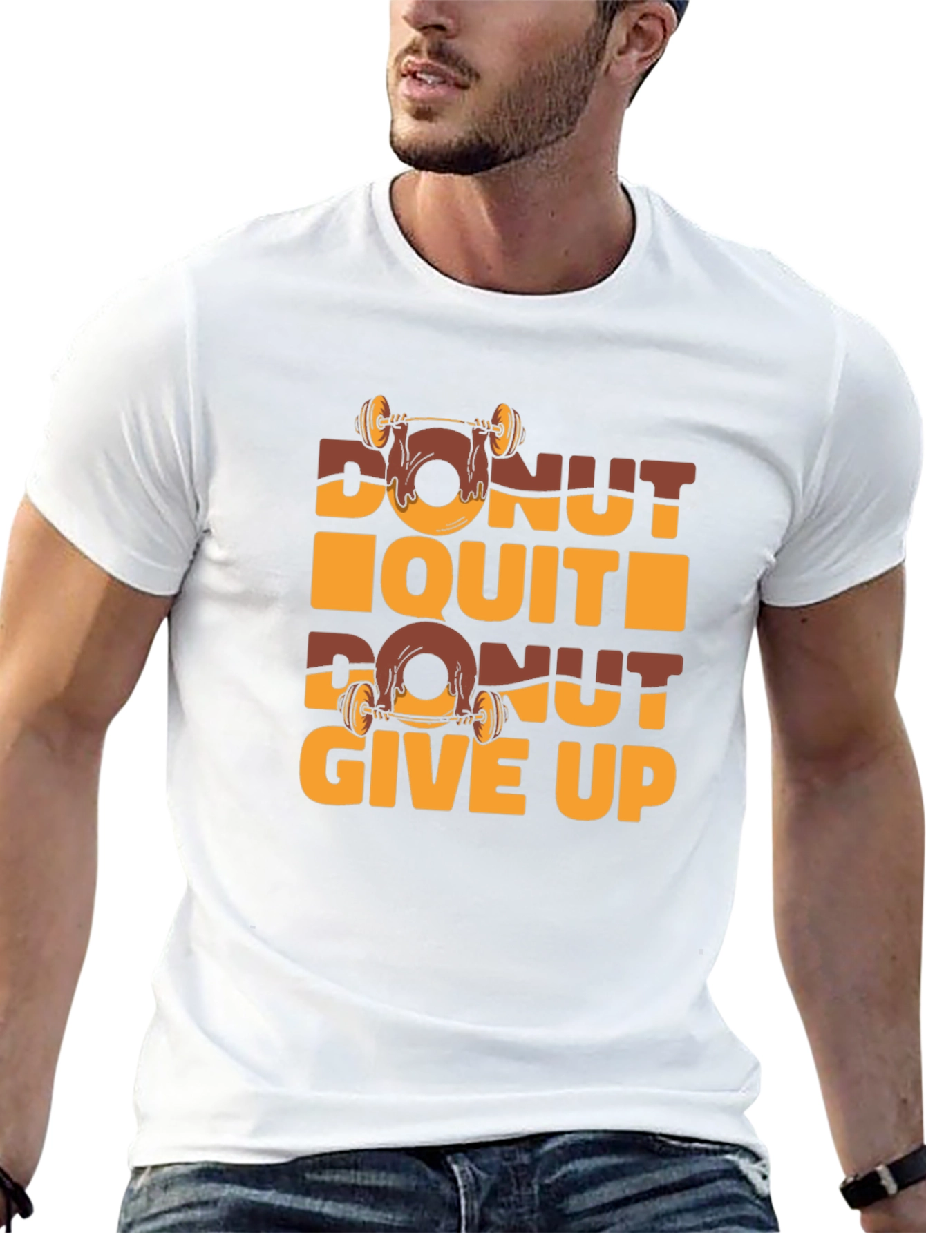 Donut Quit Funny Gym Workout T-Shirt