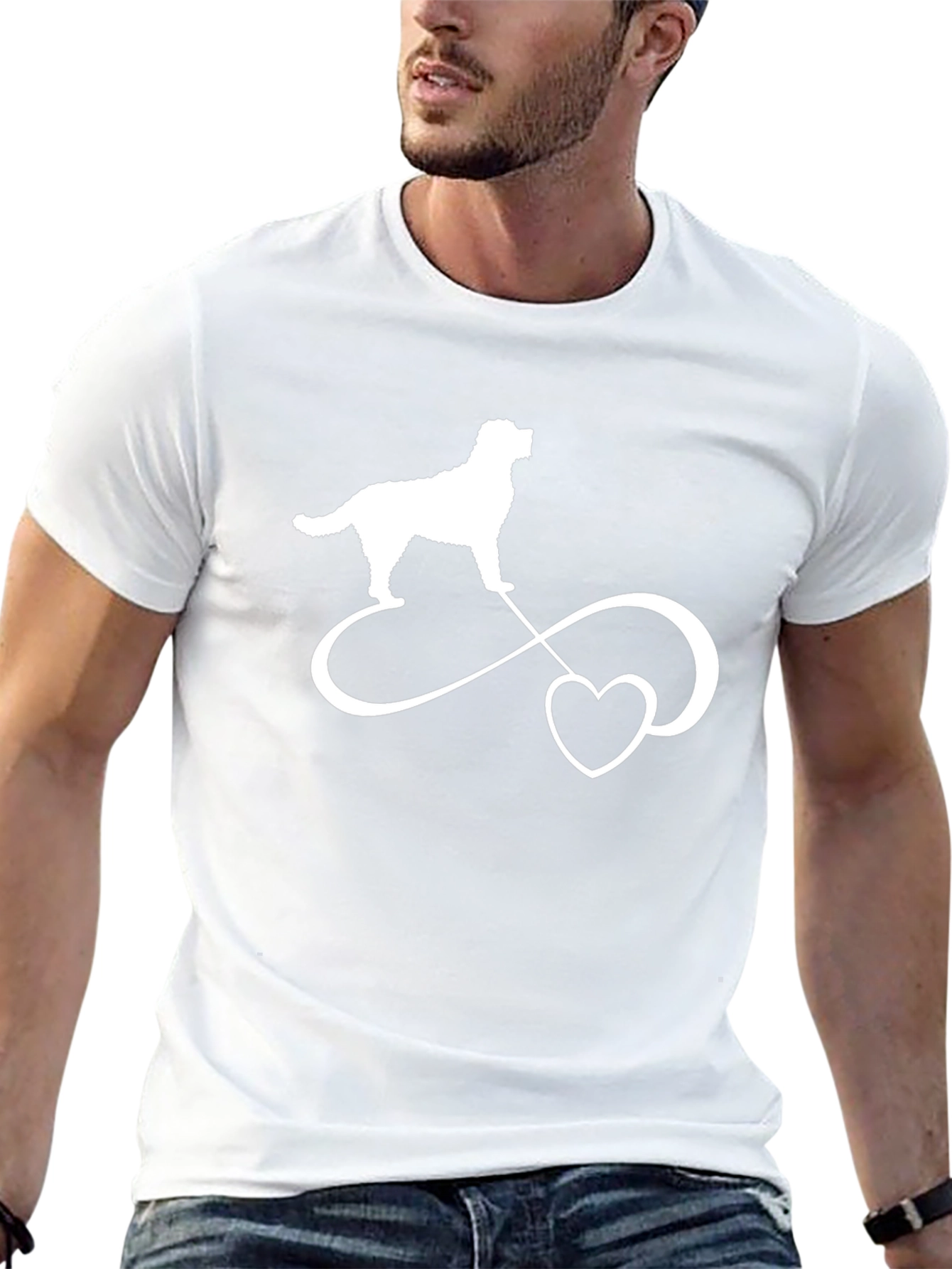 Dog Breed Infinity Heart Graphic T-Shirt
