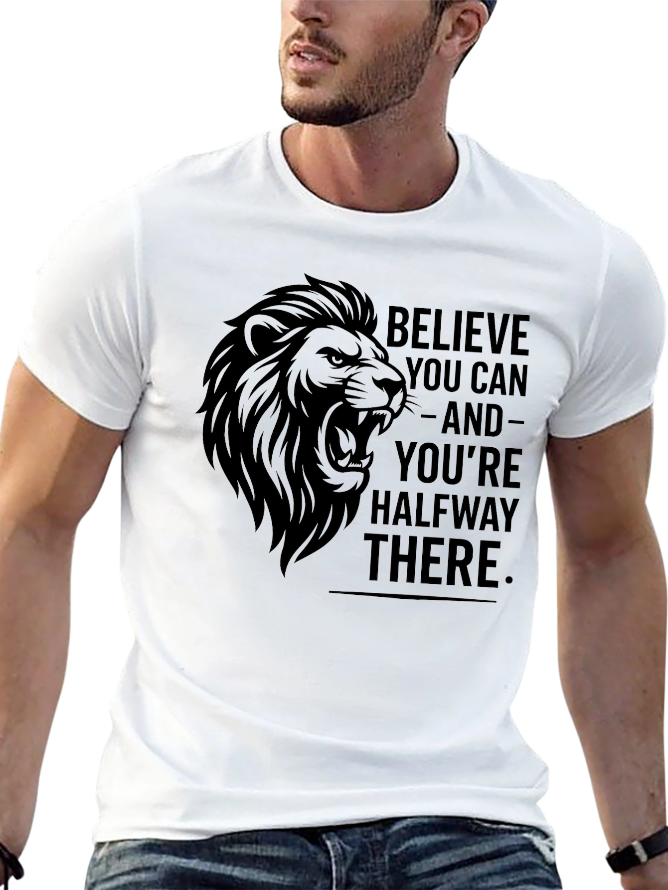 Believe You Can Lion Graphic Tee