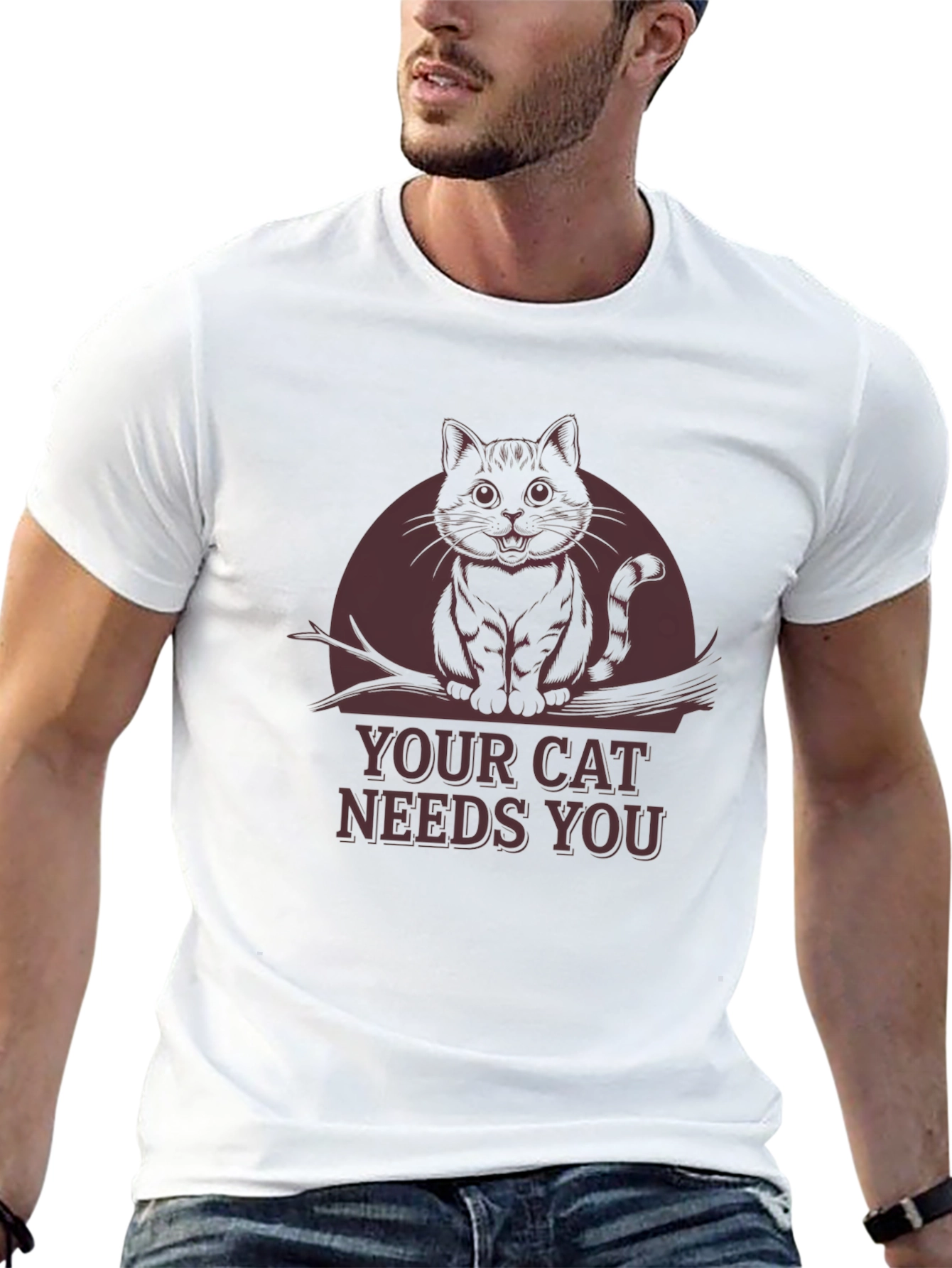 Your Cat Needs You - Graphic Tee