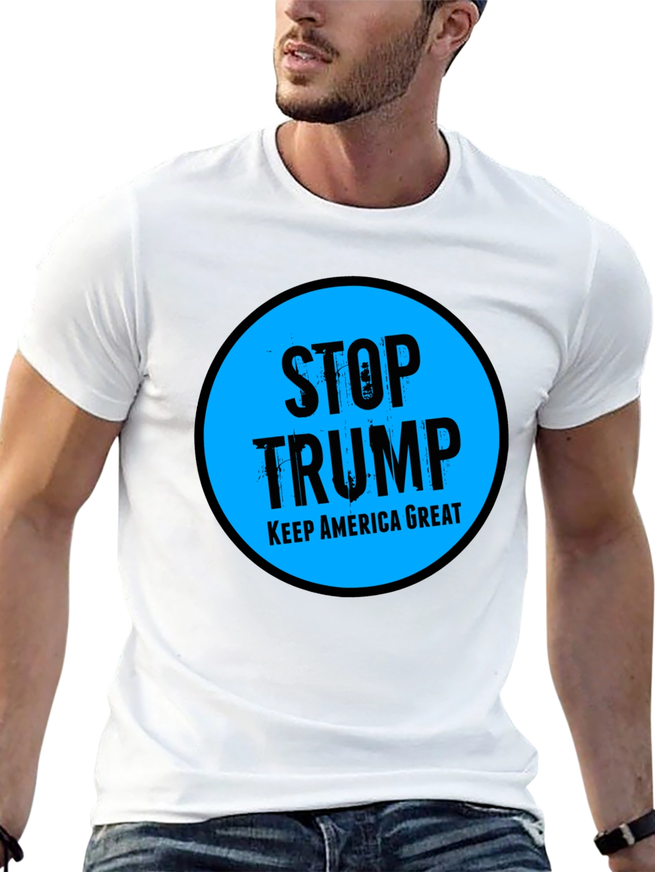 Stop Trump Keep America Great Graphic Tee