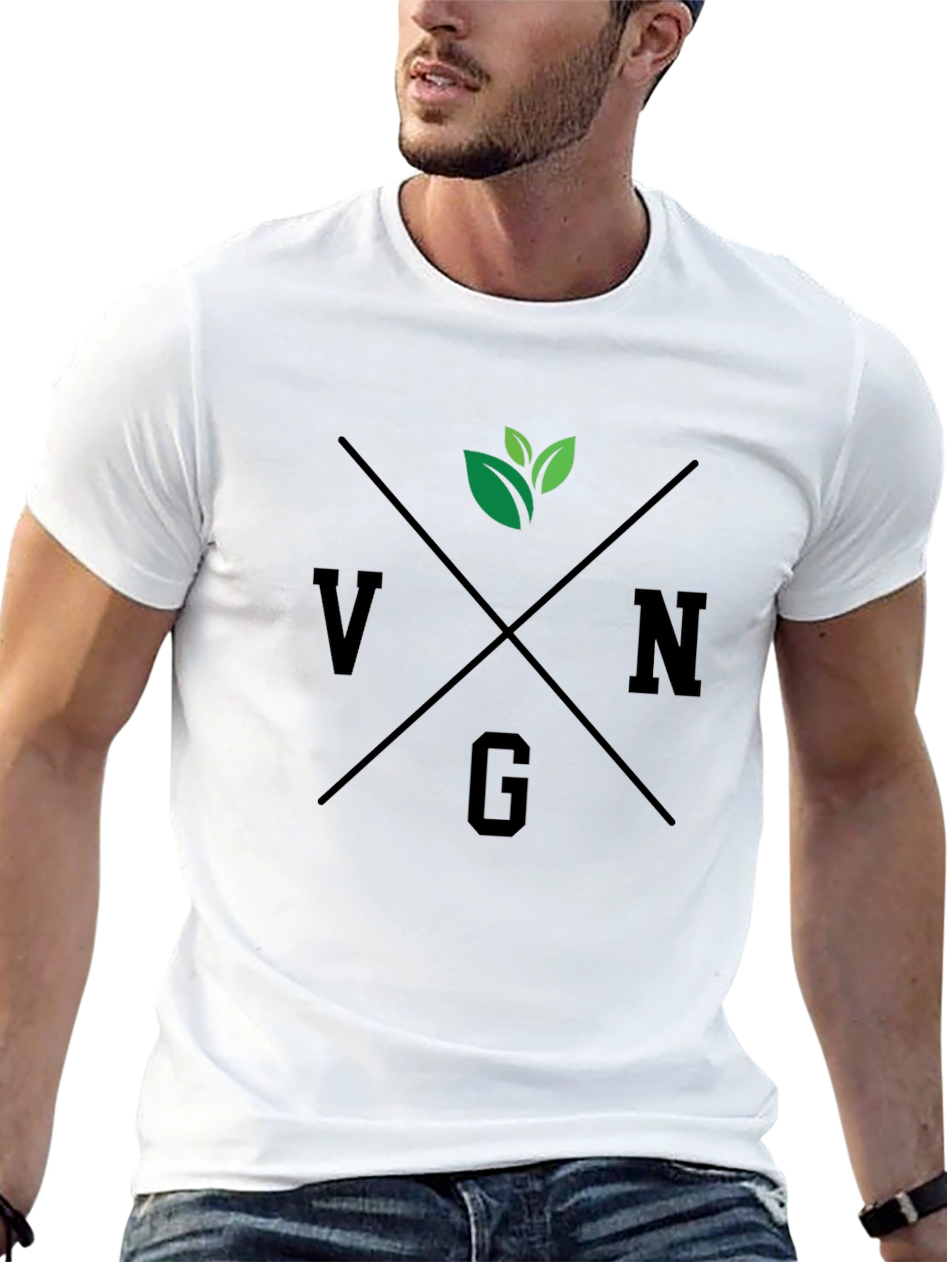 Vegan Graphic Tee - Classic Black T-Shirt