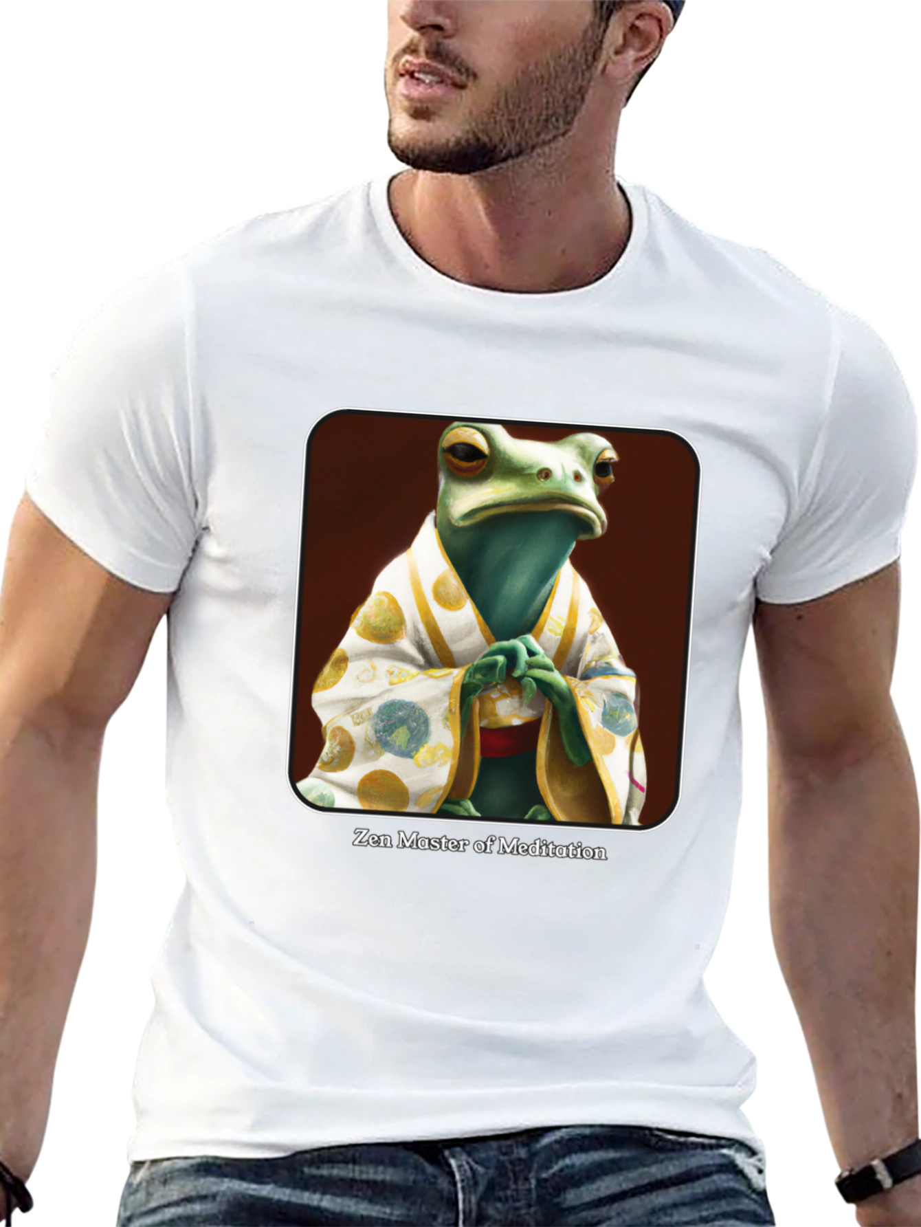Zen Frog Meditation Master T-Shirt