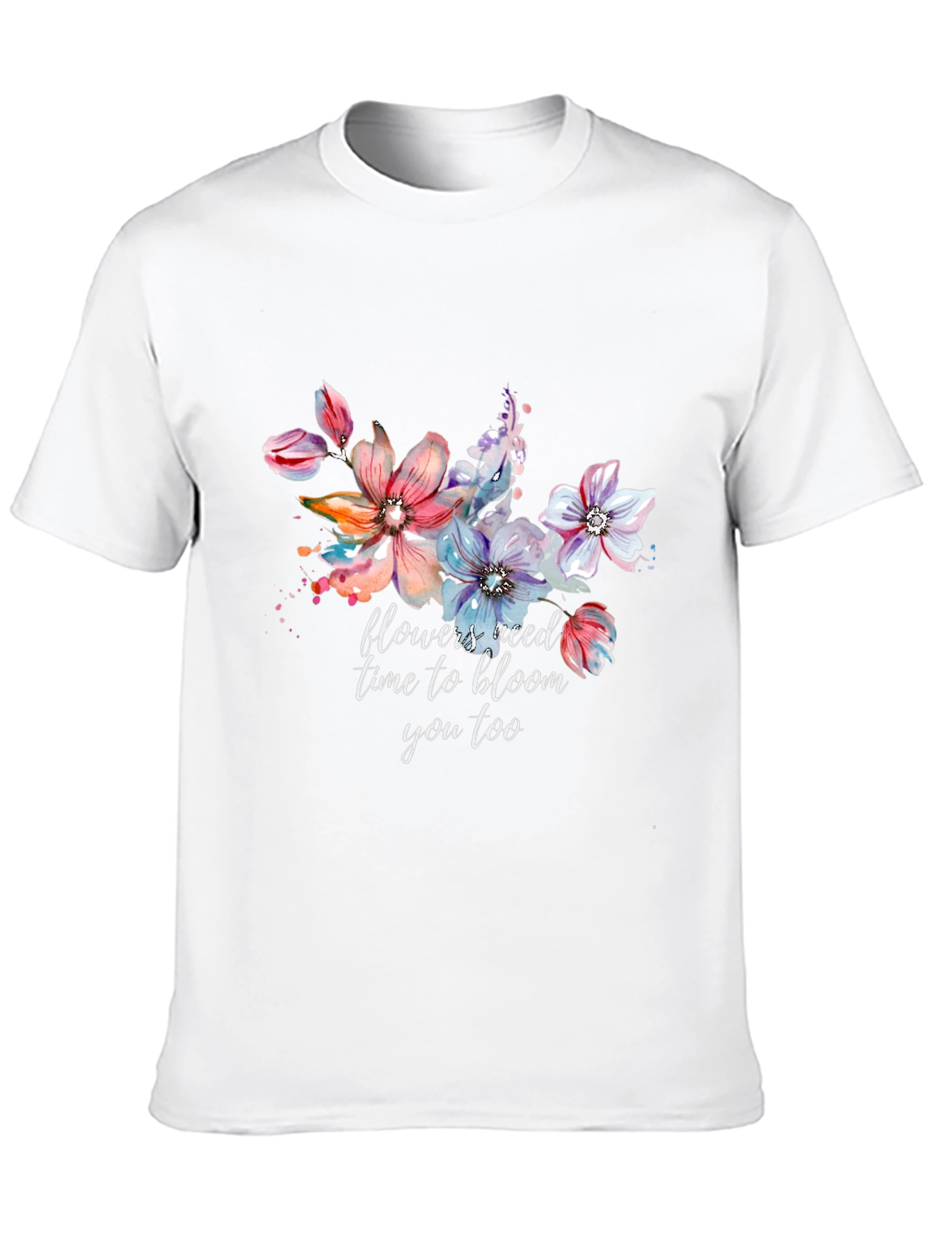 Floral Bloom T-Shirt - Inspirational Graphic Tee