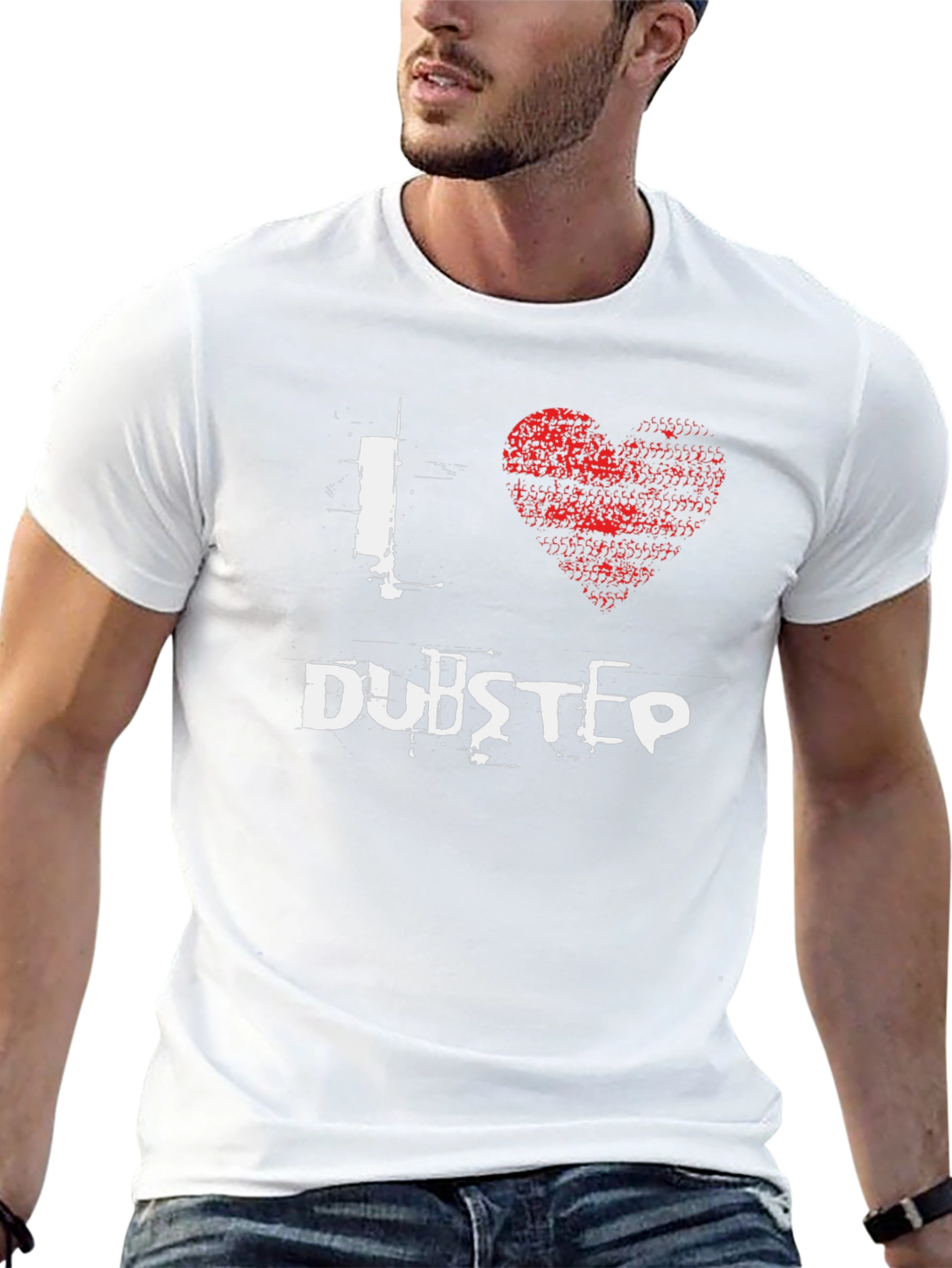 I Heart Dubstep T-Shirt - Black Graphic Tee