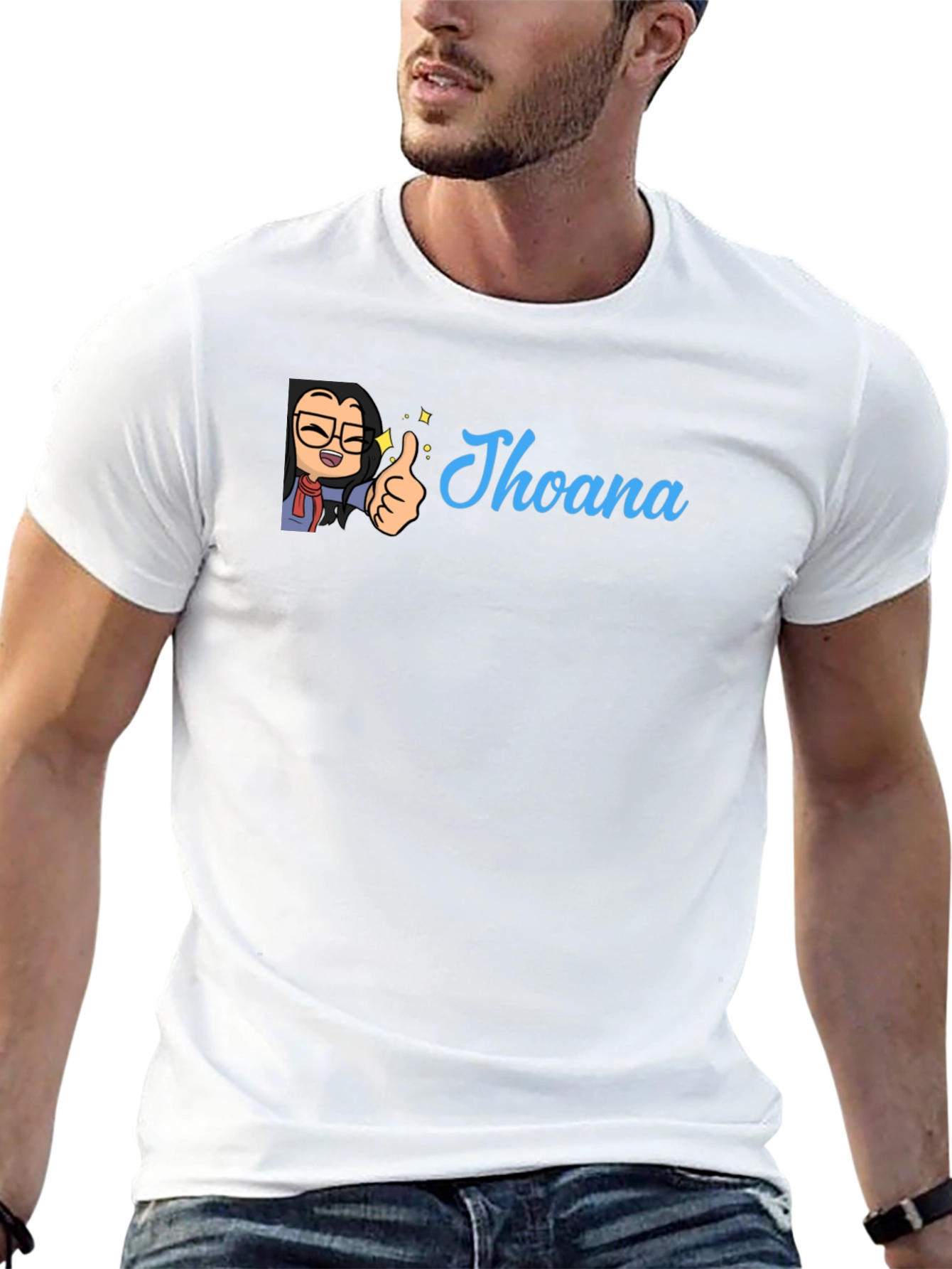 Personalized Jhoana Cartoon Graphic Tee