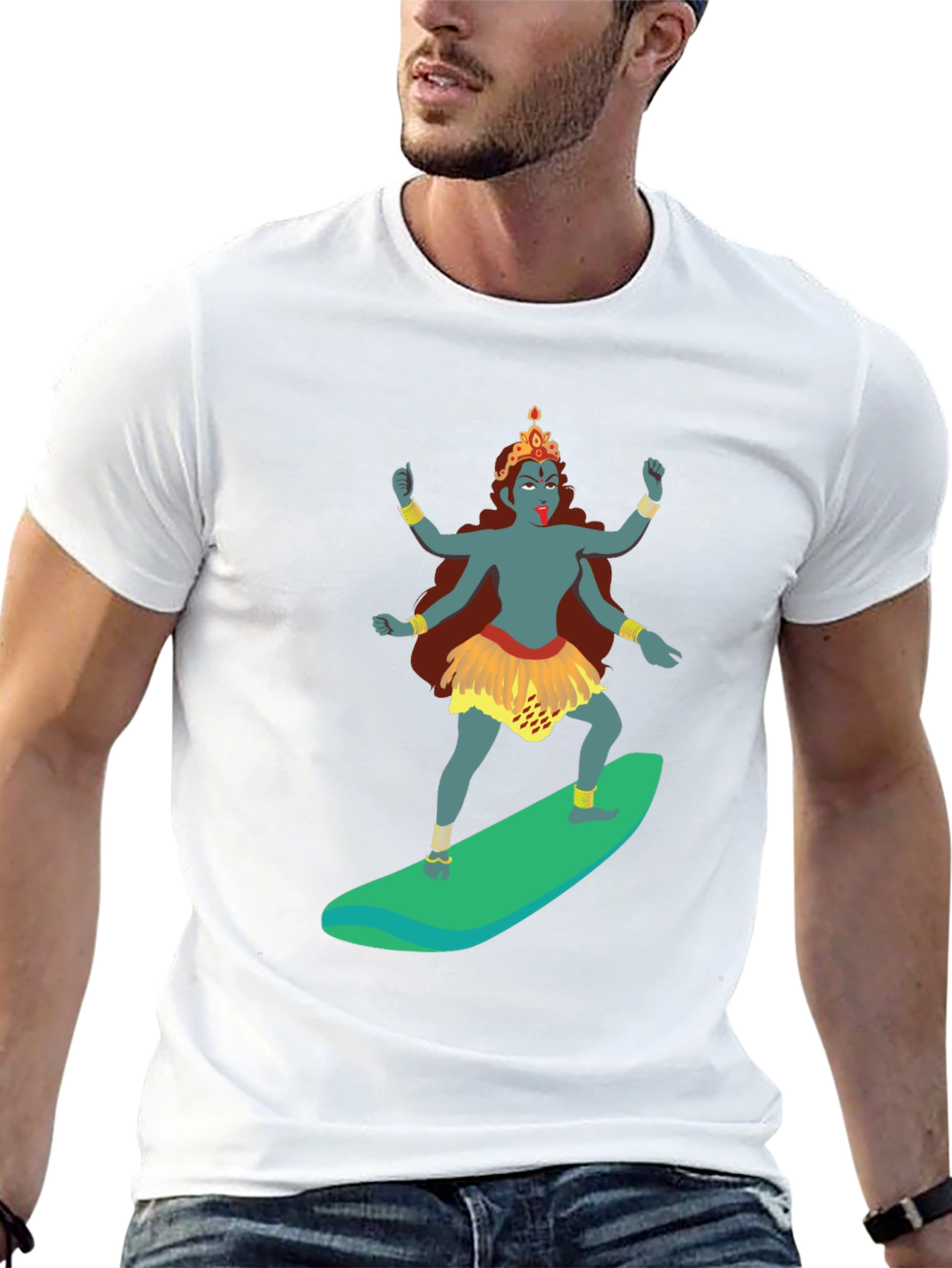 Kali Surfing Graphic Tee - Mens Black T-Shirt