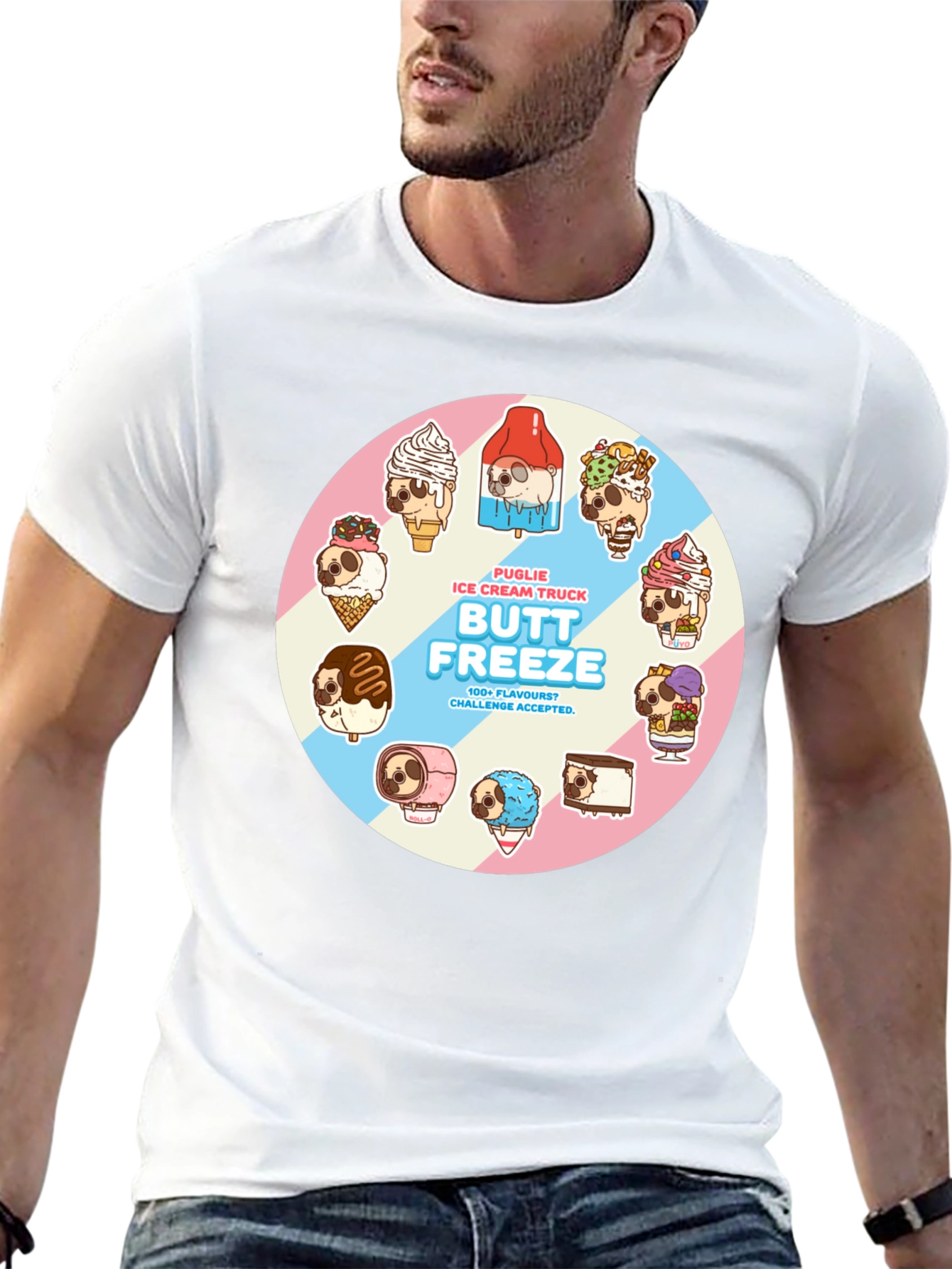 Butt Freeze Puglie Ice Cream Truck T-Shirt