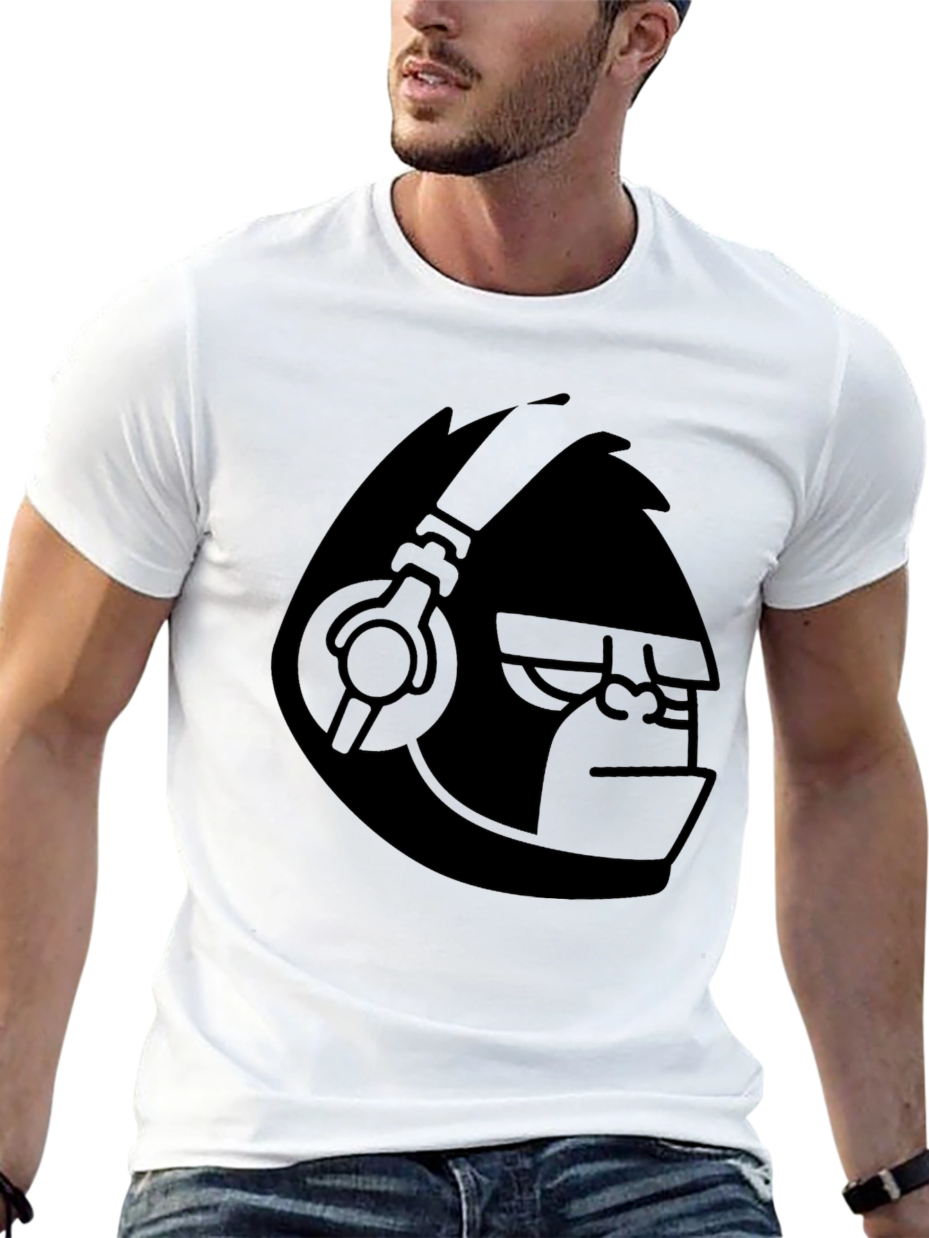 Cool Gorilla DJ Graphic T-Shirt - Black