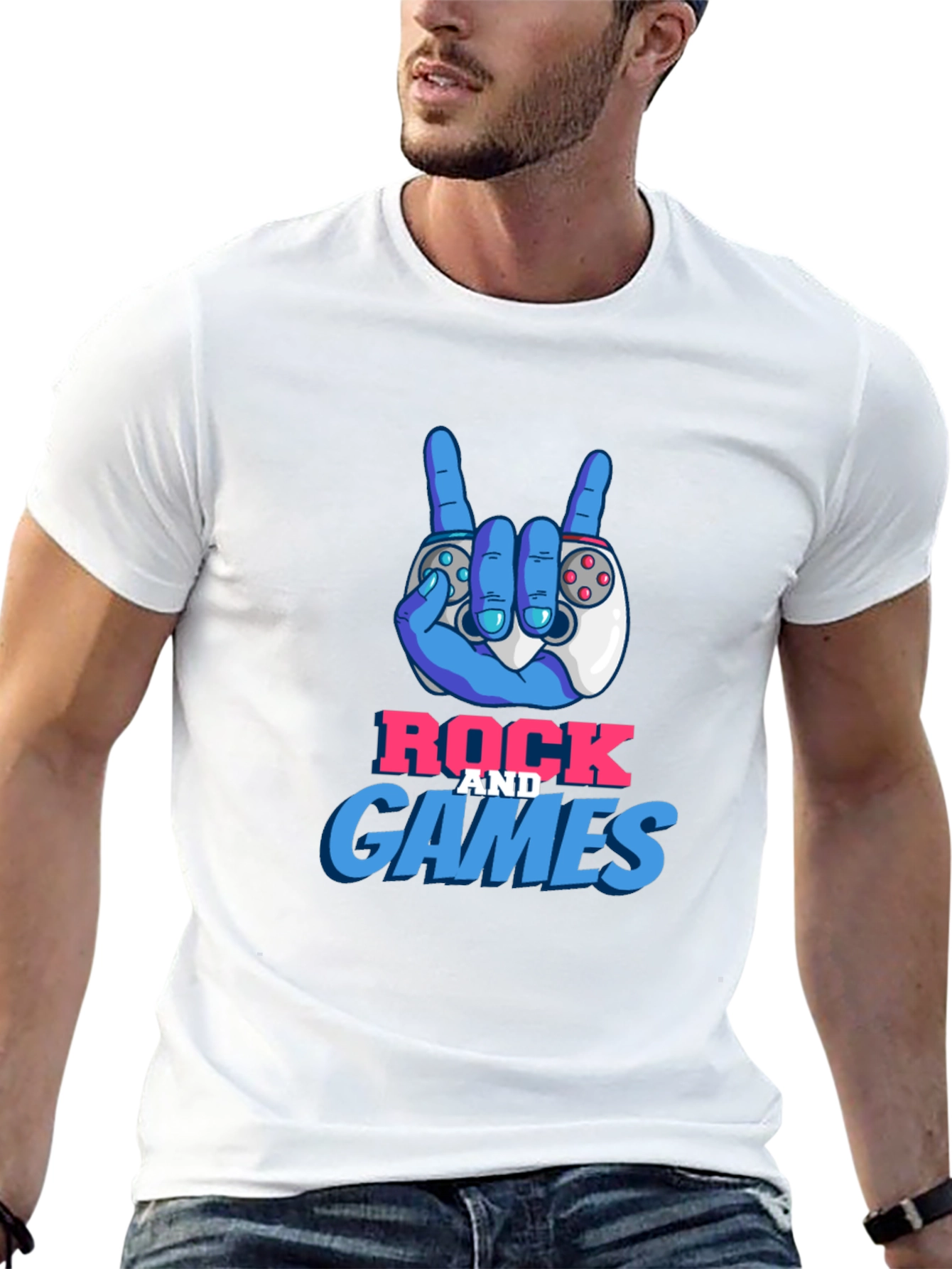 Rock and Games Black T-Shirt