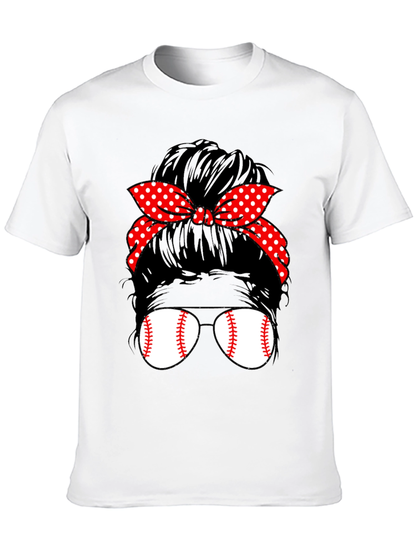 Baseball Mom Bun Graphic Tee
