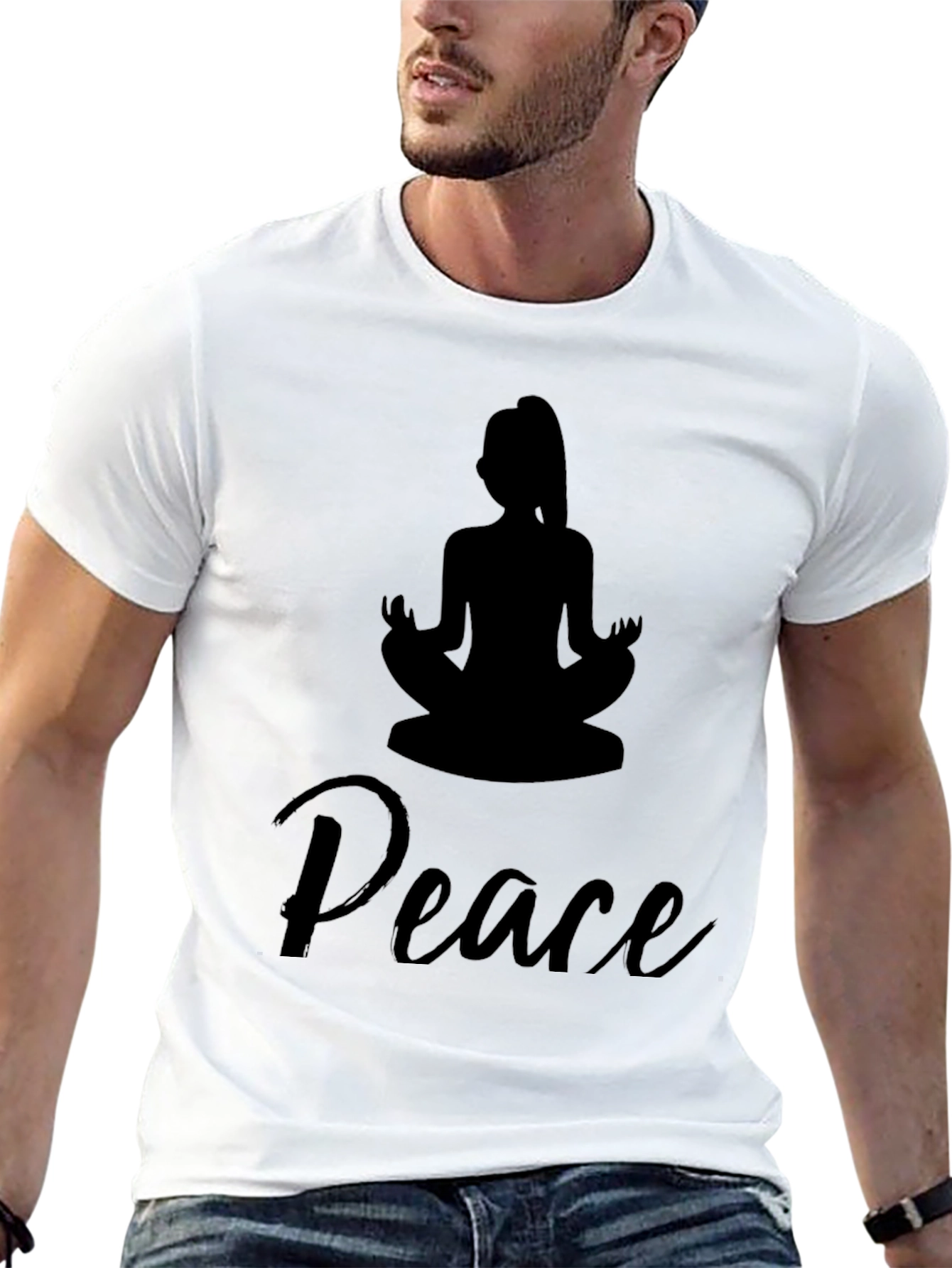 Peace Yoga T-Shirt - Meditate in Style