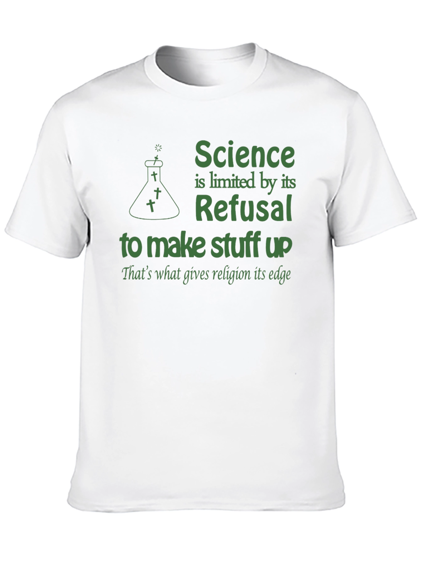 Science vs. Religion Graphic T-Shirt